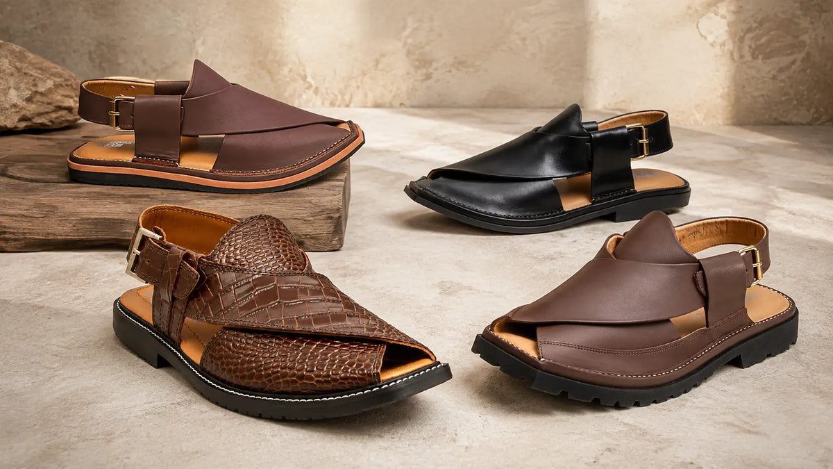 Different Peshawari chappal designs for men