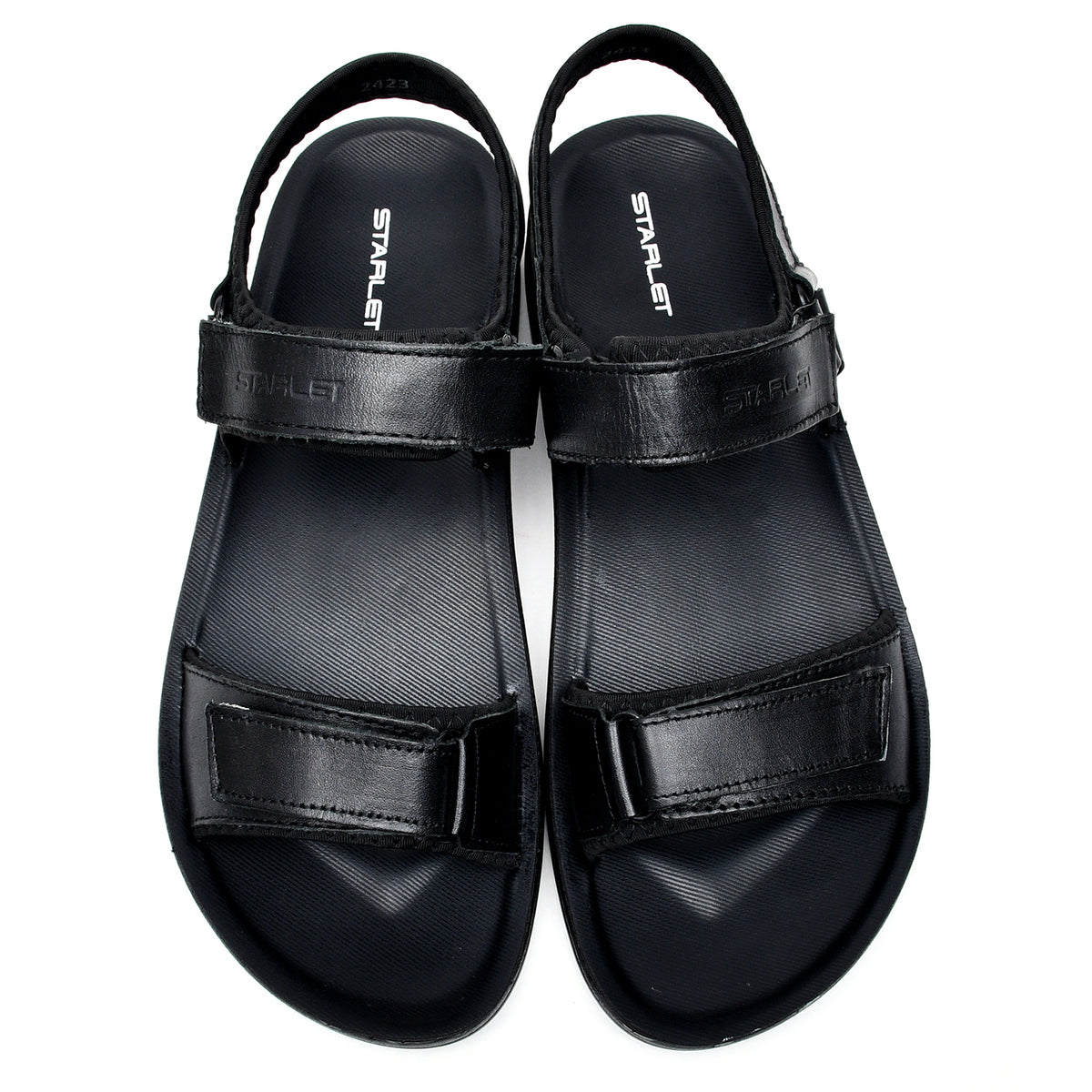 LEATHER SANDAL - WA1826 - BLACK