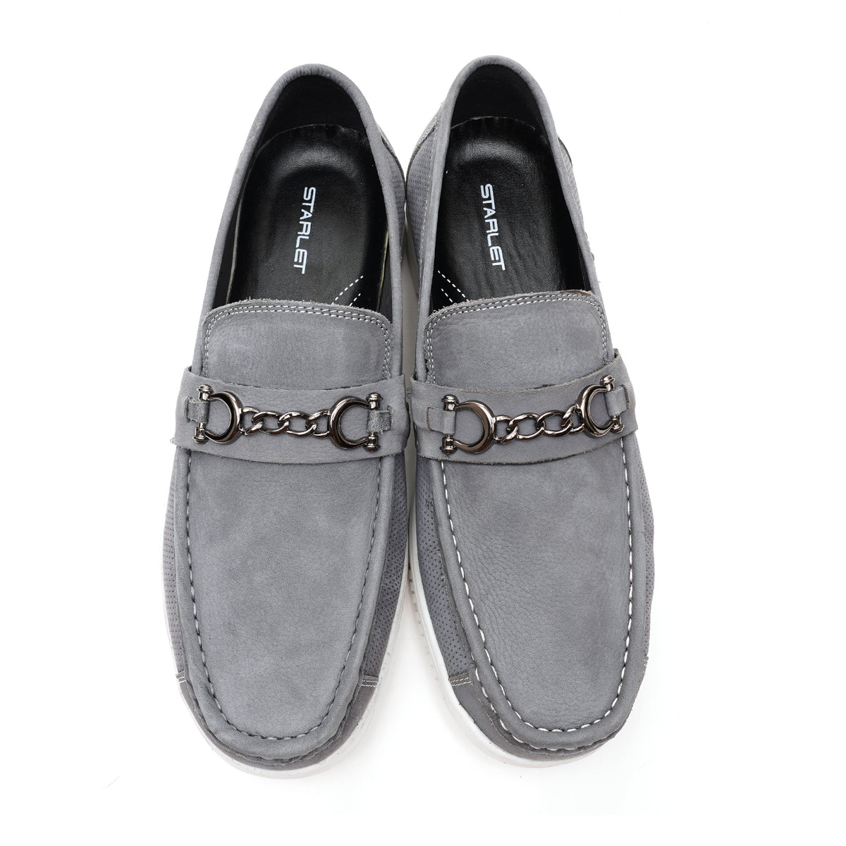 LEATHER SHOES - RPD-02 GREY
