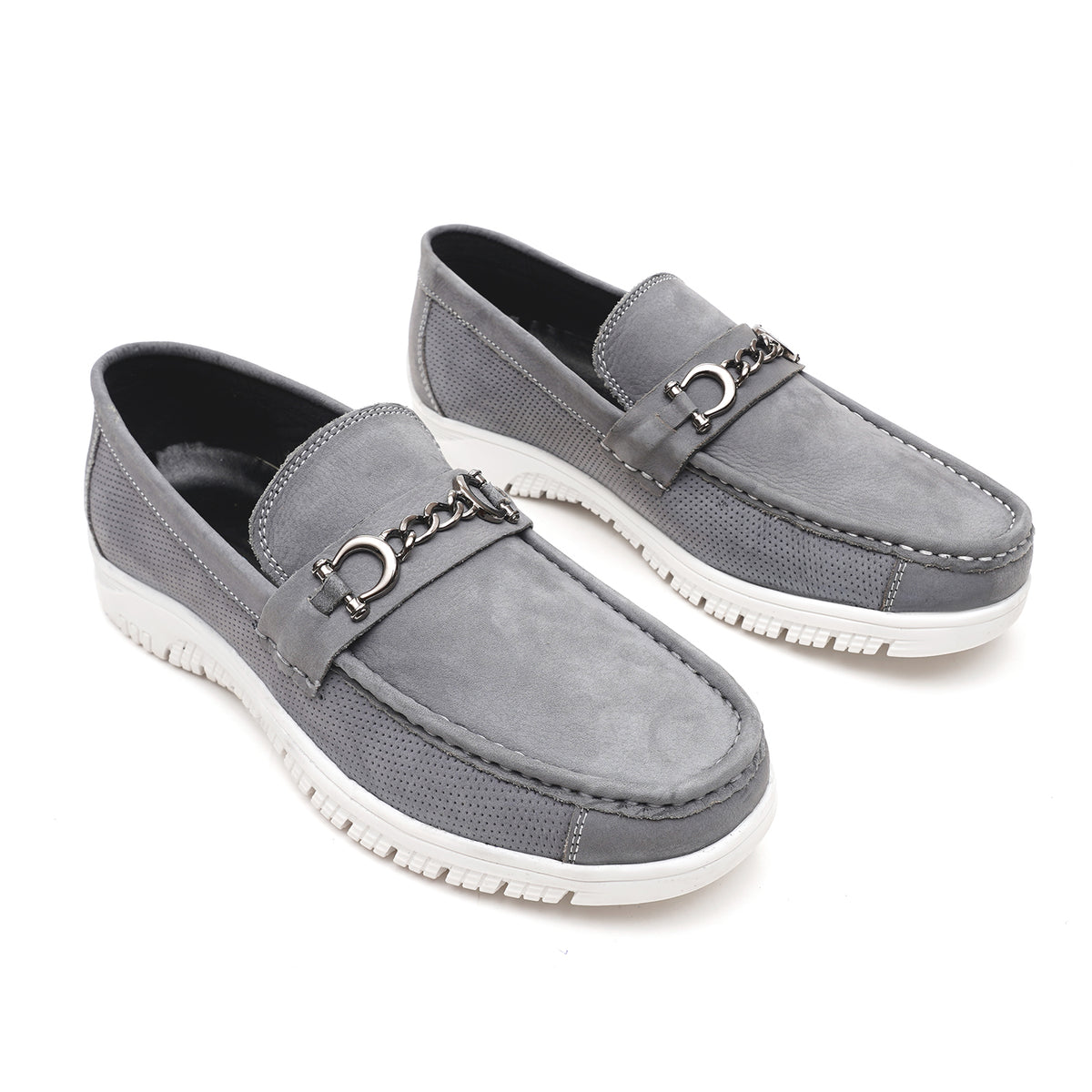 LEATHER SHOES - RPD-02 GREY