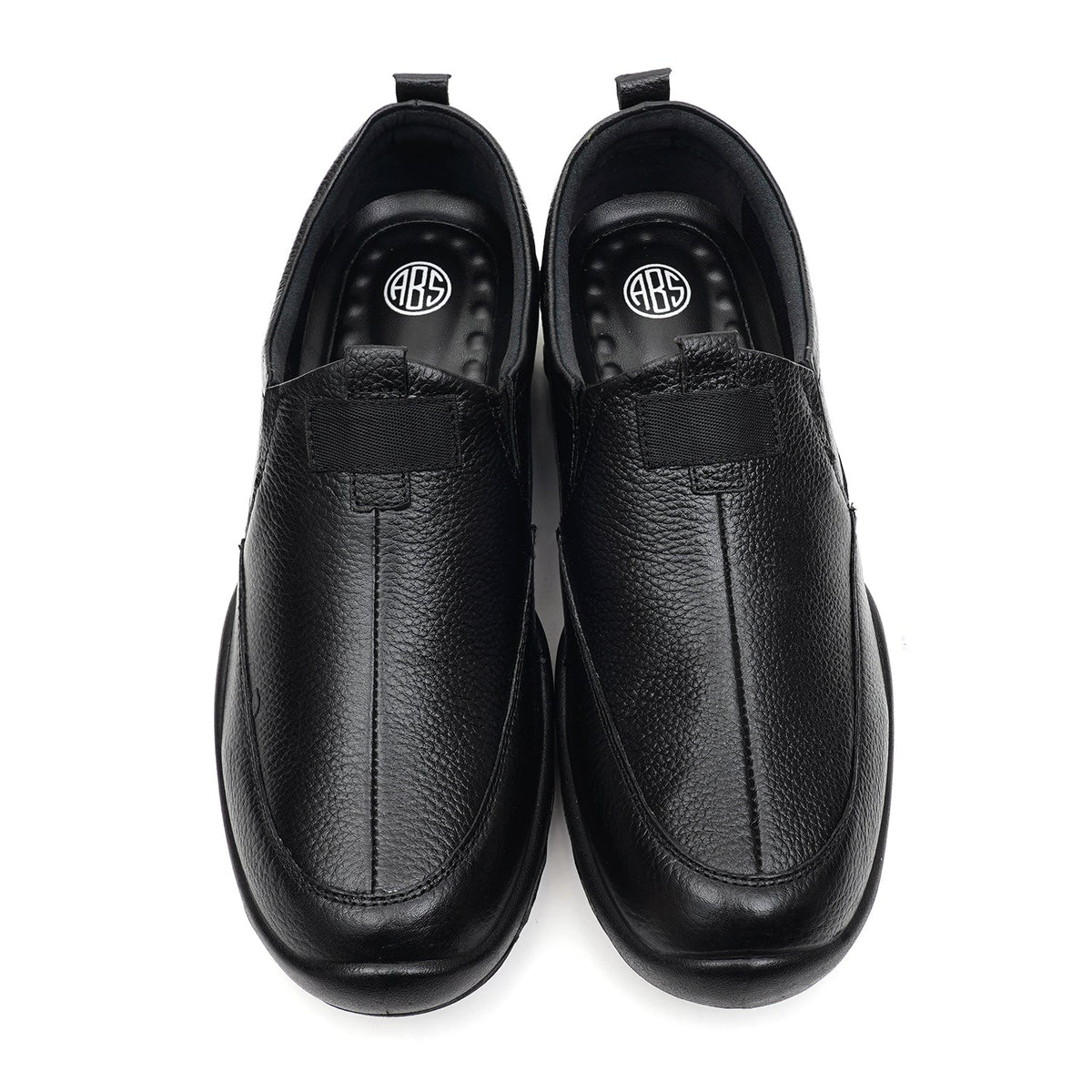 LEATHER SHOES - SANTIAGO-012 BLACK