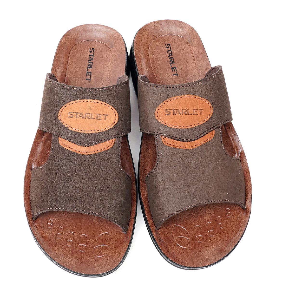 LEATHER SLIPPER - RF-185 BROWN