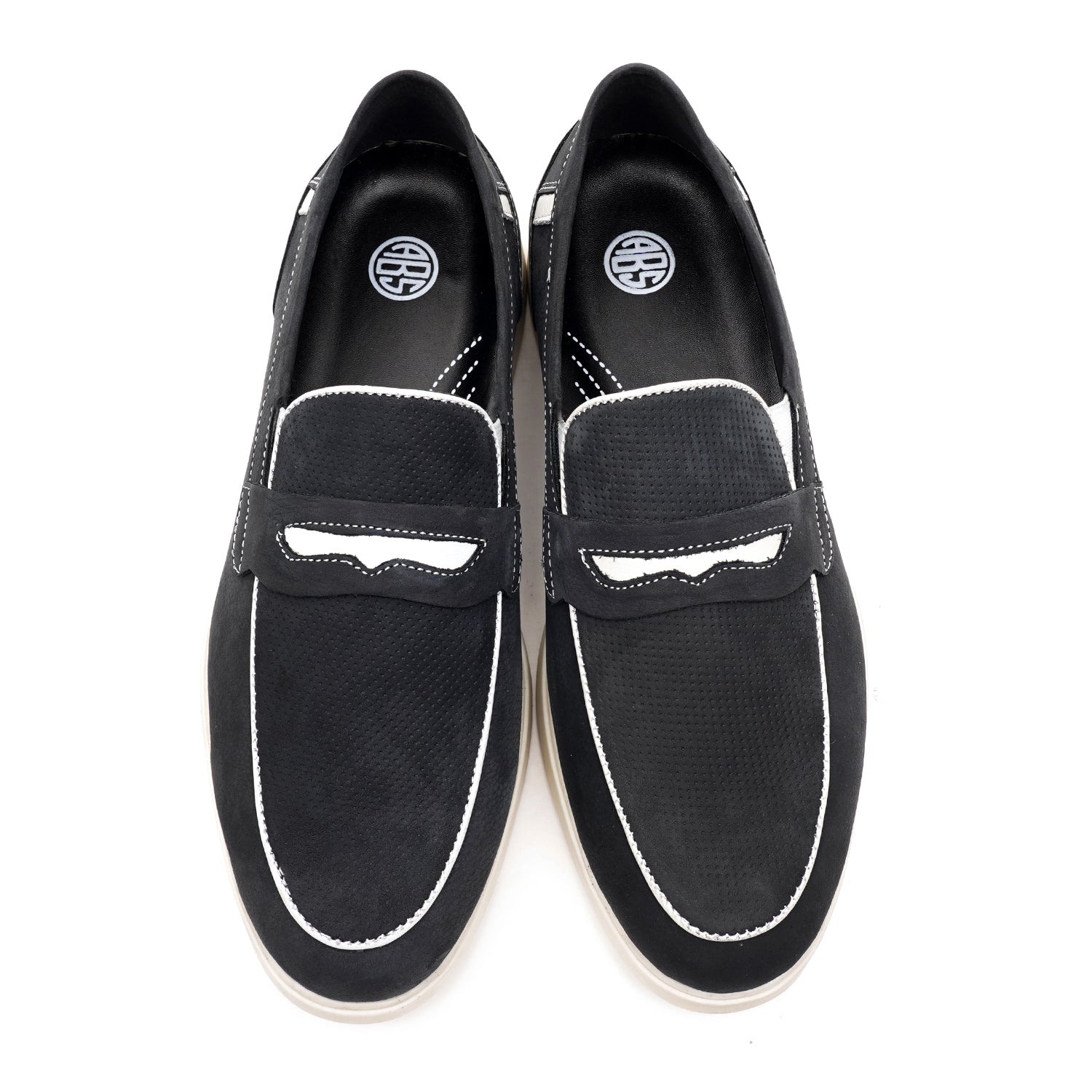 LEATHER SHOES - LBY051 BLUE