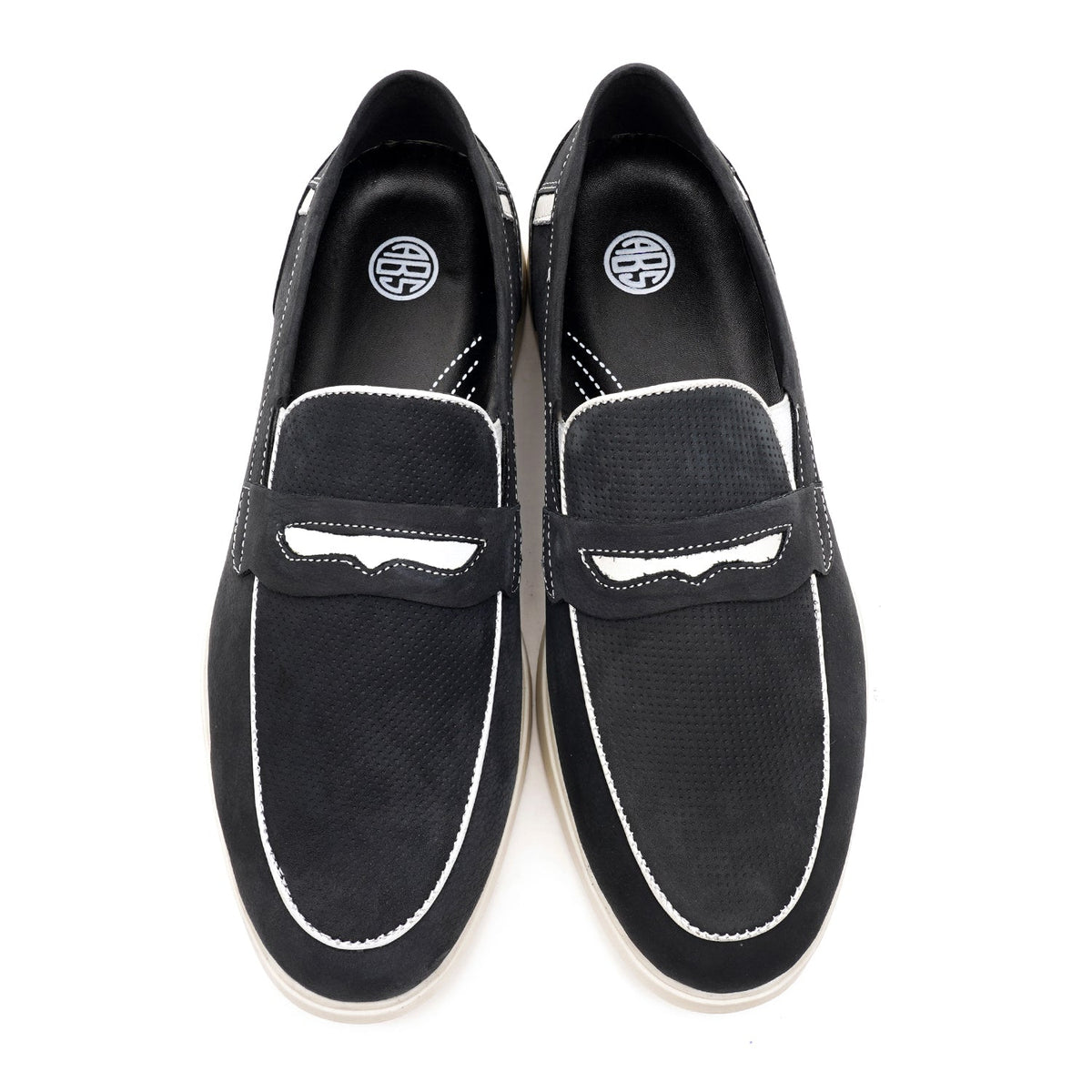 LEATHER SHOES - LBY-051 BLUE