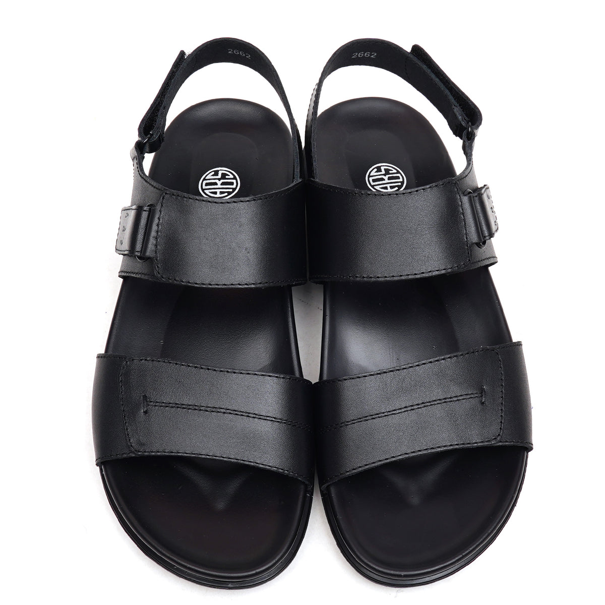 LEATHER SANDAL - AR-114 BLACK