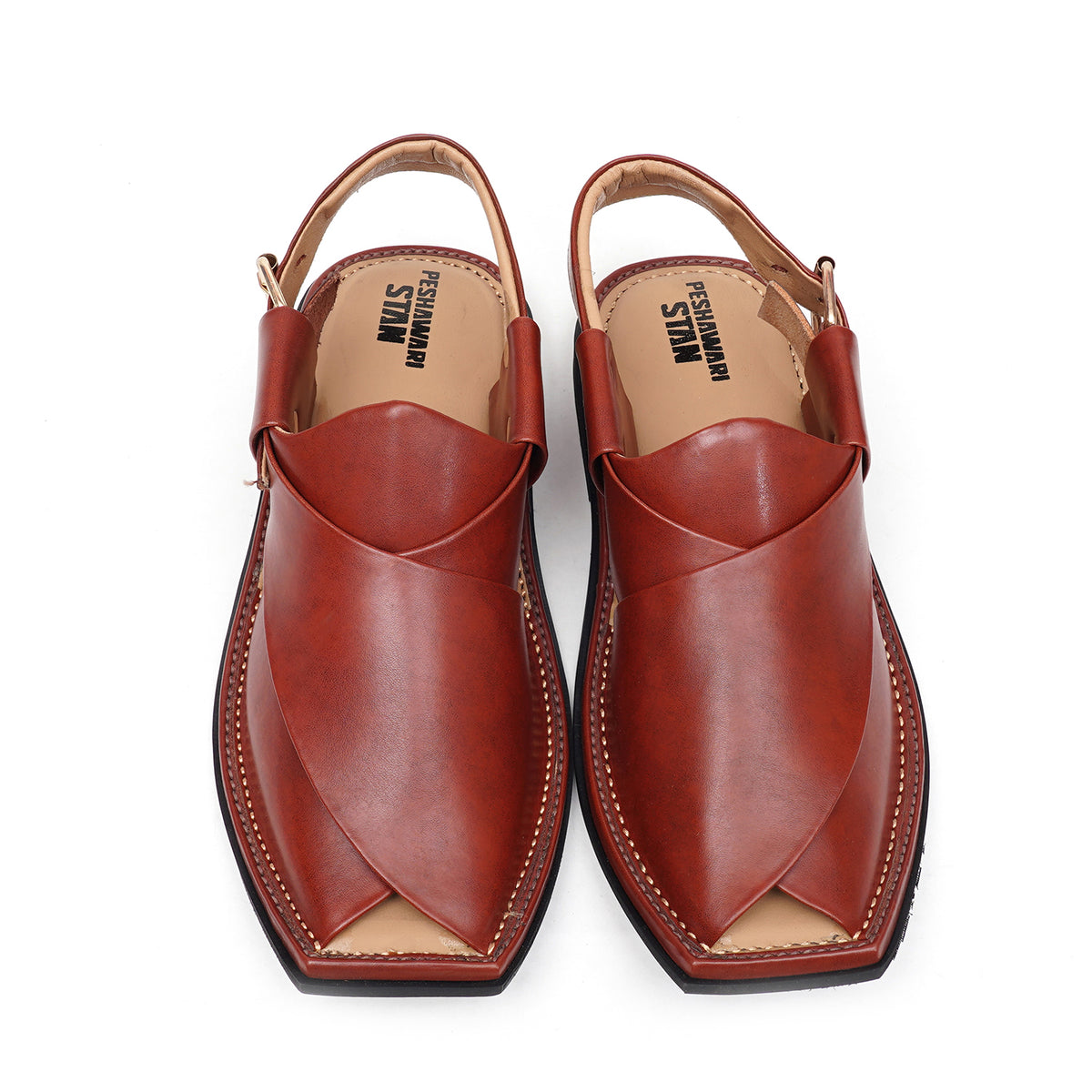 LEATHER PESHAWARI CHAPPAL - ATG0014 MAROON