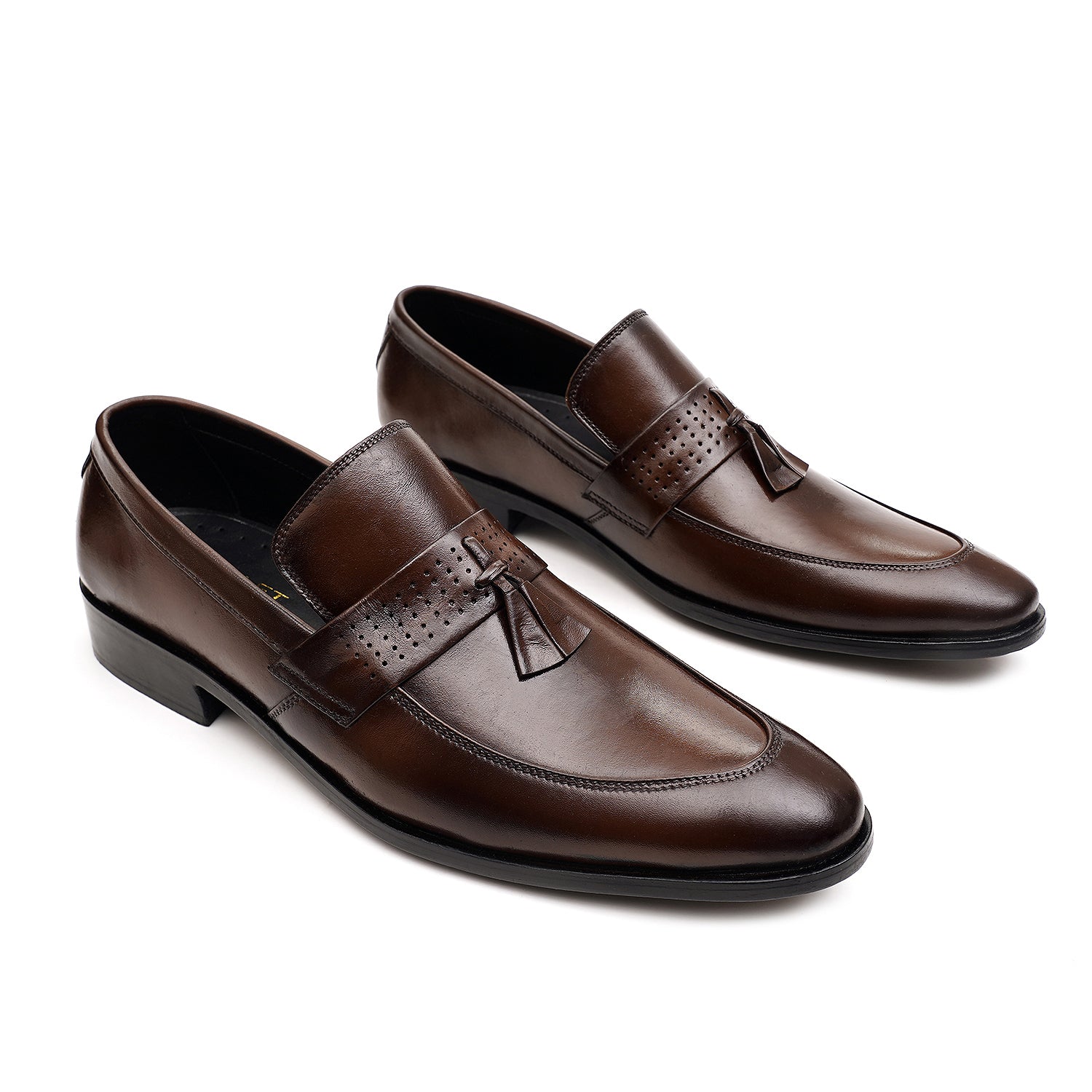 LEATHER SHOES - FCG-8110 BROWN