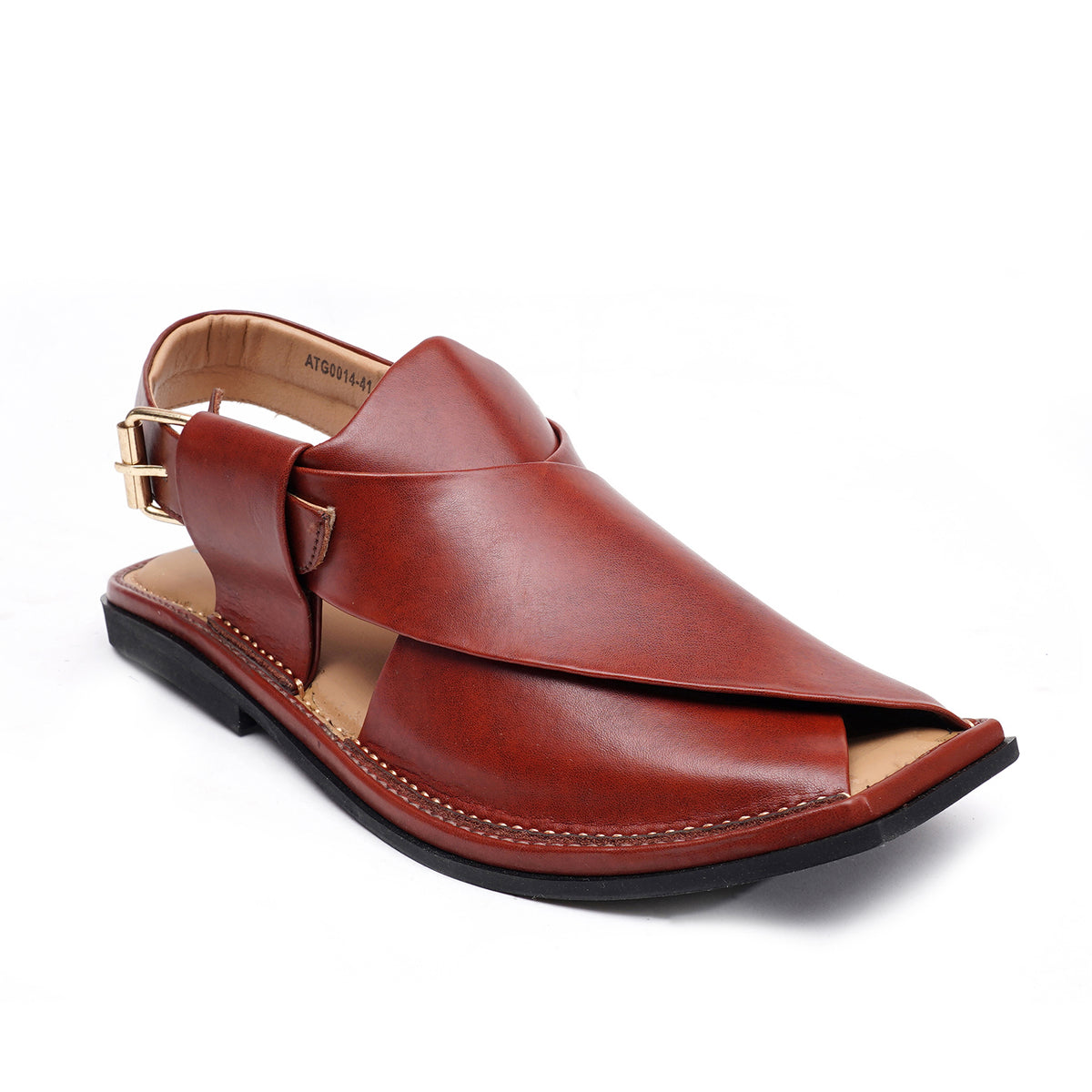 LEATHER PESHAWARI CHAPPAL - ATG0014 MAROON