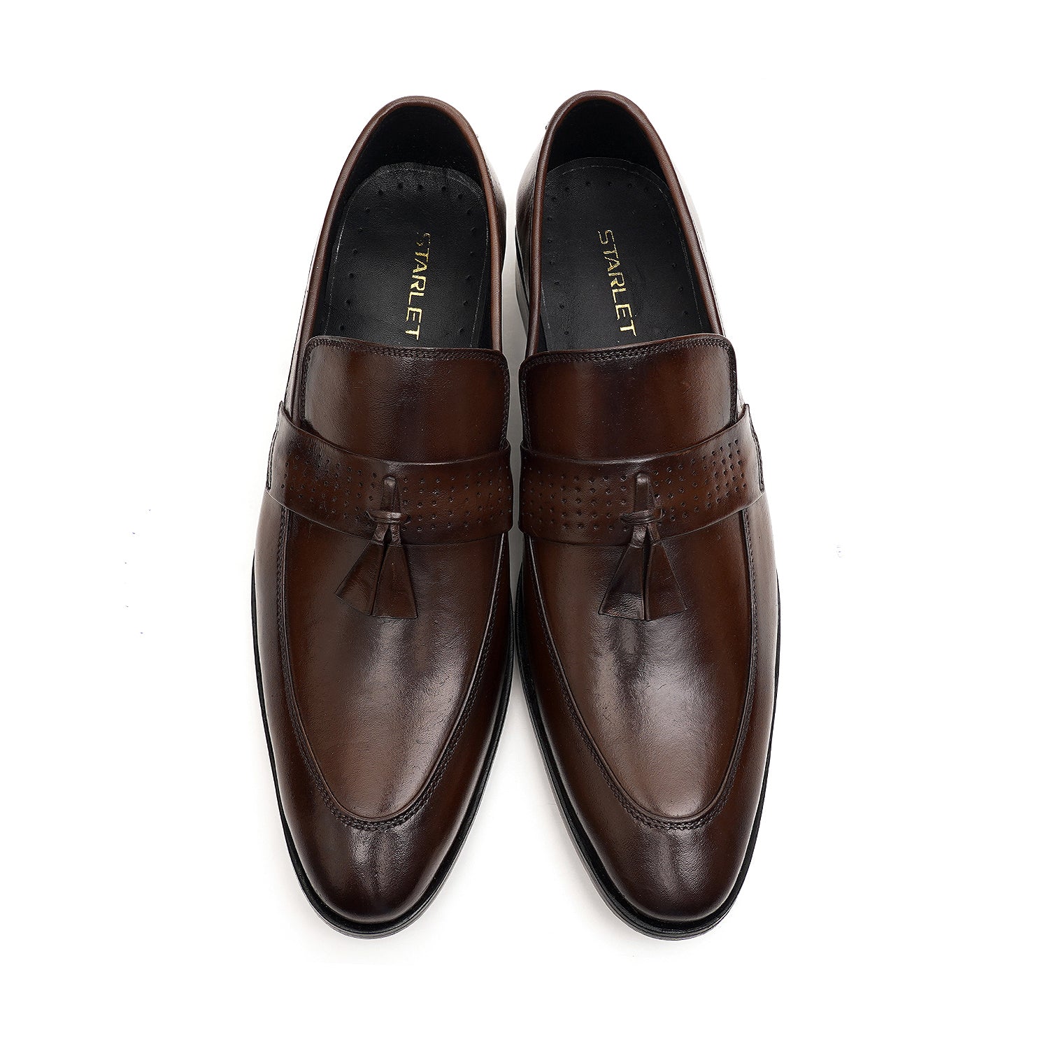 LEATHER SHOES - FCG-8110 BROWN