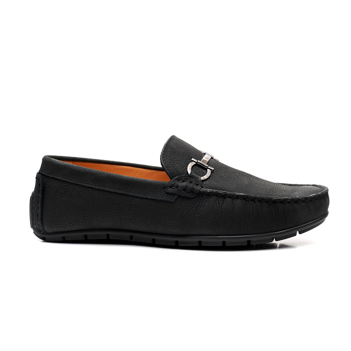LEATHER SHOES - FLD-03 BLACK