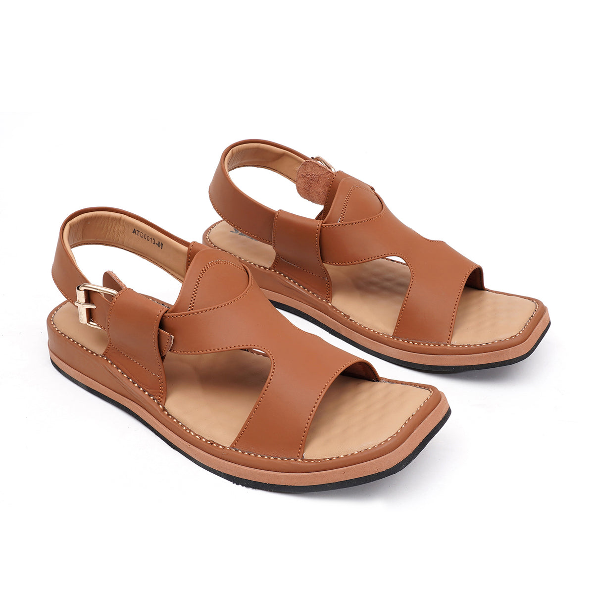 LEATHER PESHAWARI CHAPPAL - ATG0013 TAN