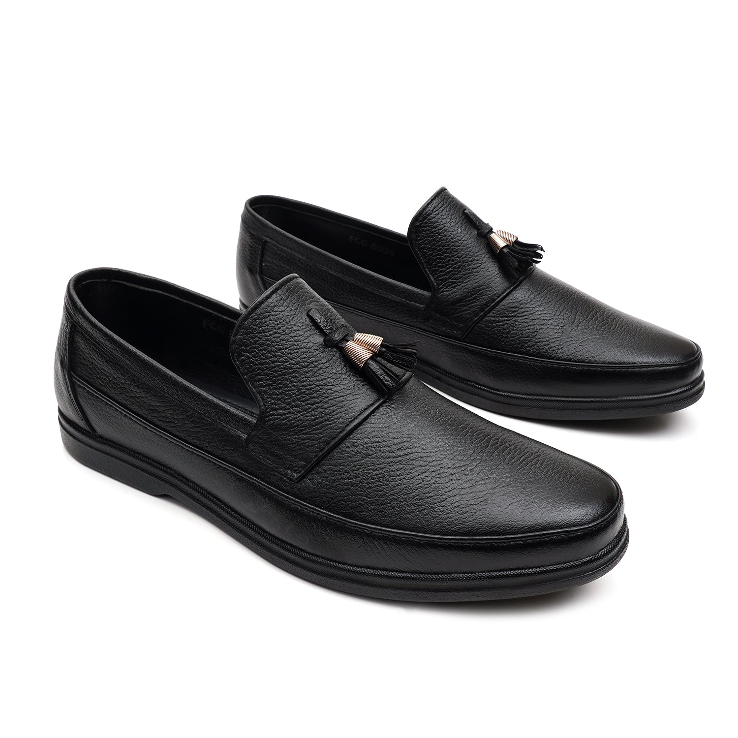 LEATHER SHOES - FCG-8094 BLACK