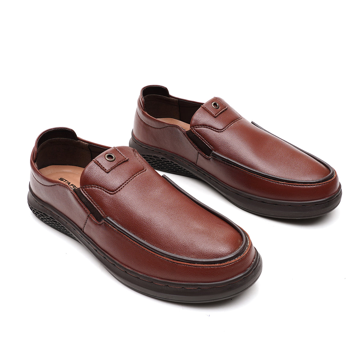 LEATHER SHOES - DRG-04 BROWN