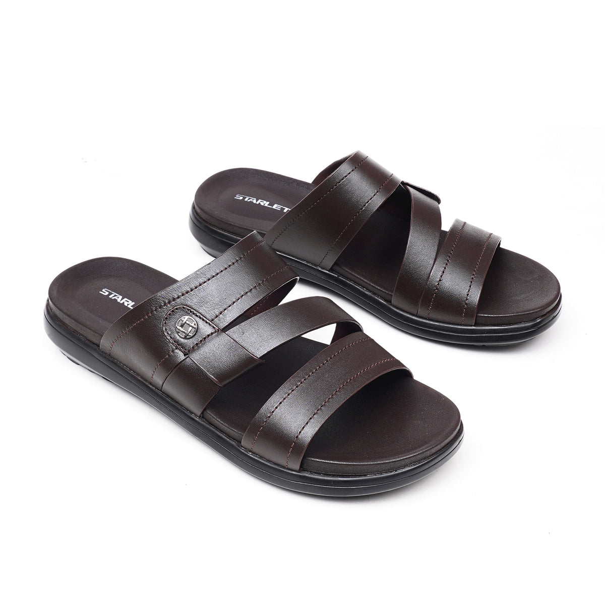 LEATHER SANDAL - VCT-016 BROWN