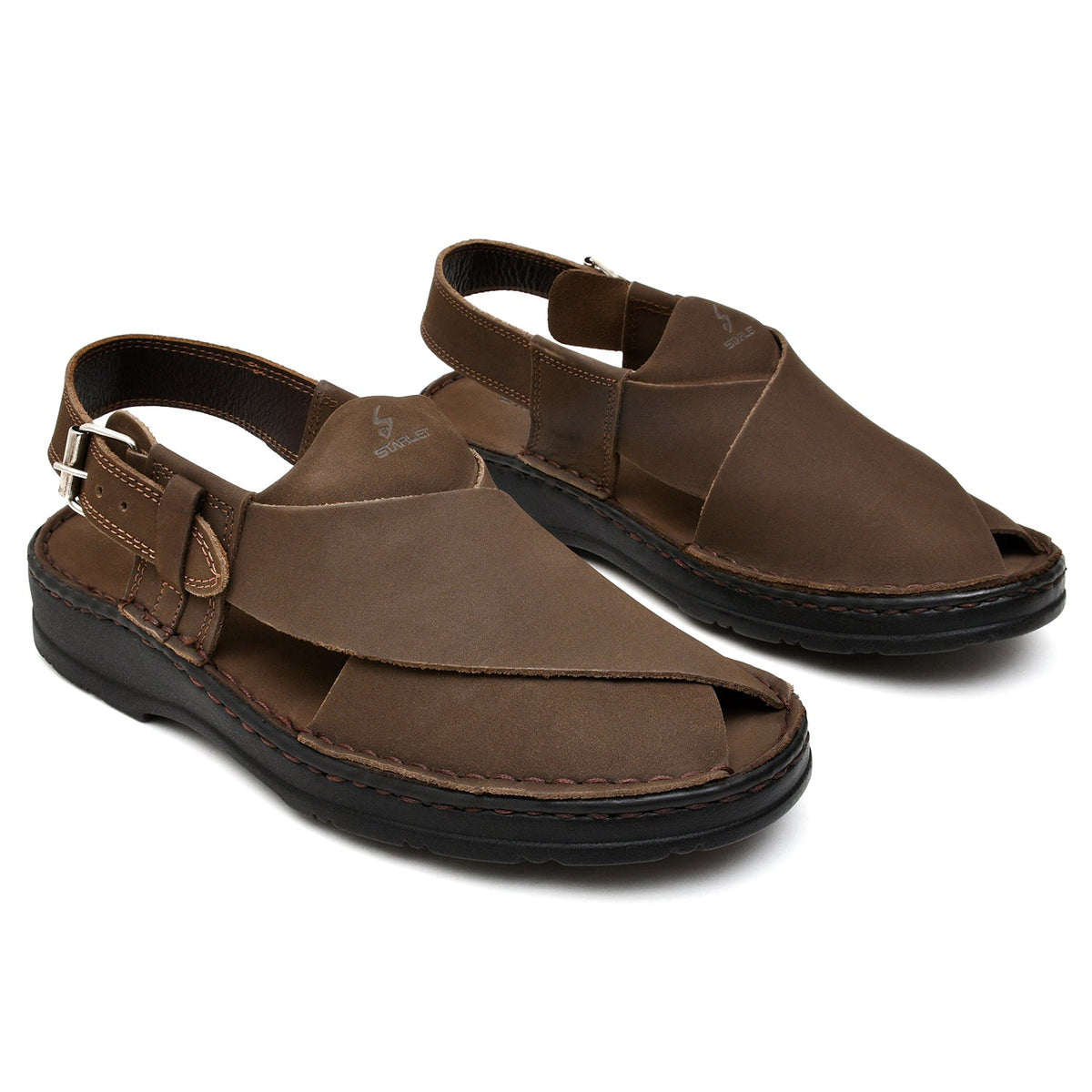 LEATHER PESHAWARI CHAPPAL - 4006 EXPRESSO