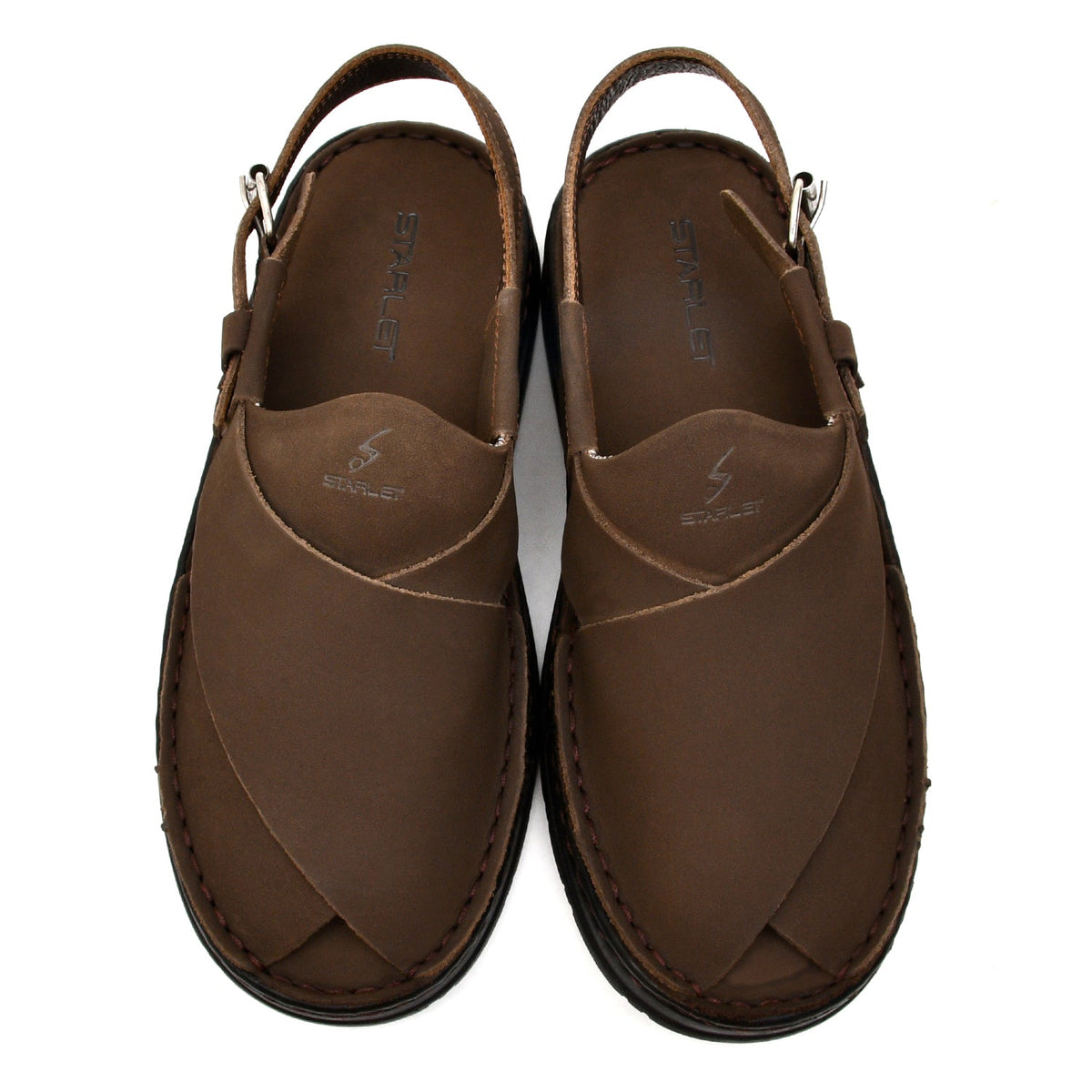 LEATHER PESHAWARI CHAPPAL - 4006 EXPRESSO