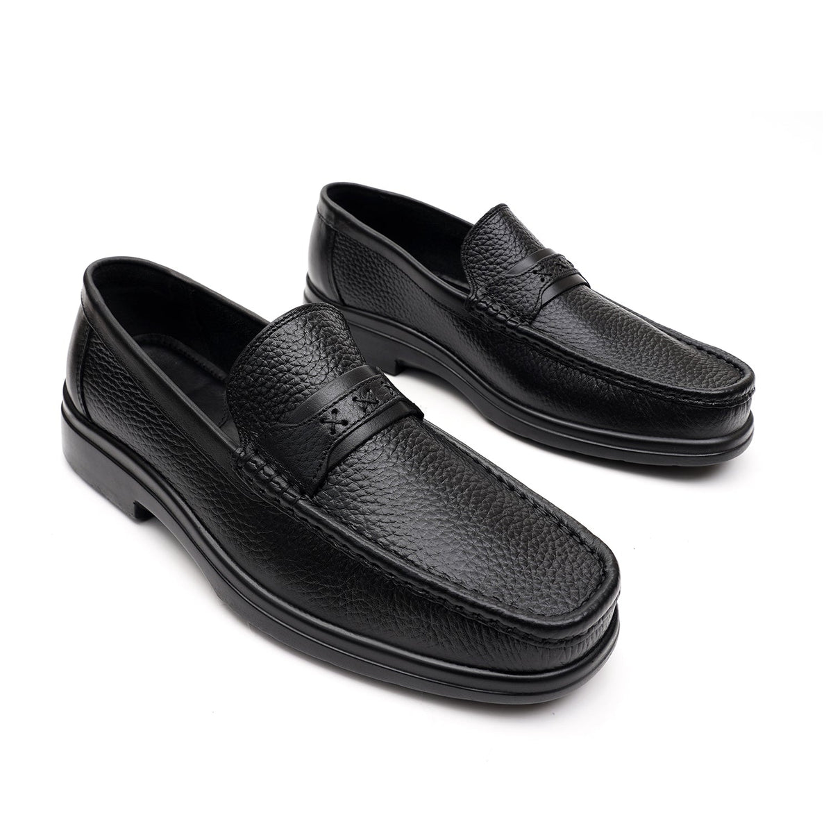 LEATHER SHOES - 4532 BLACK