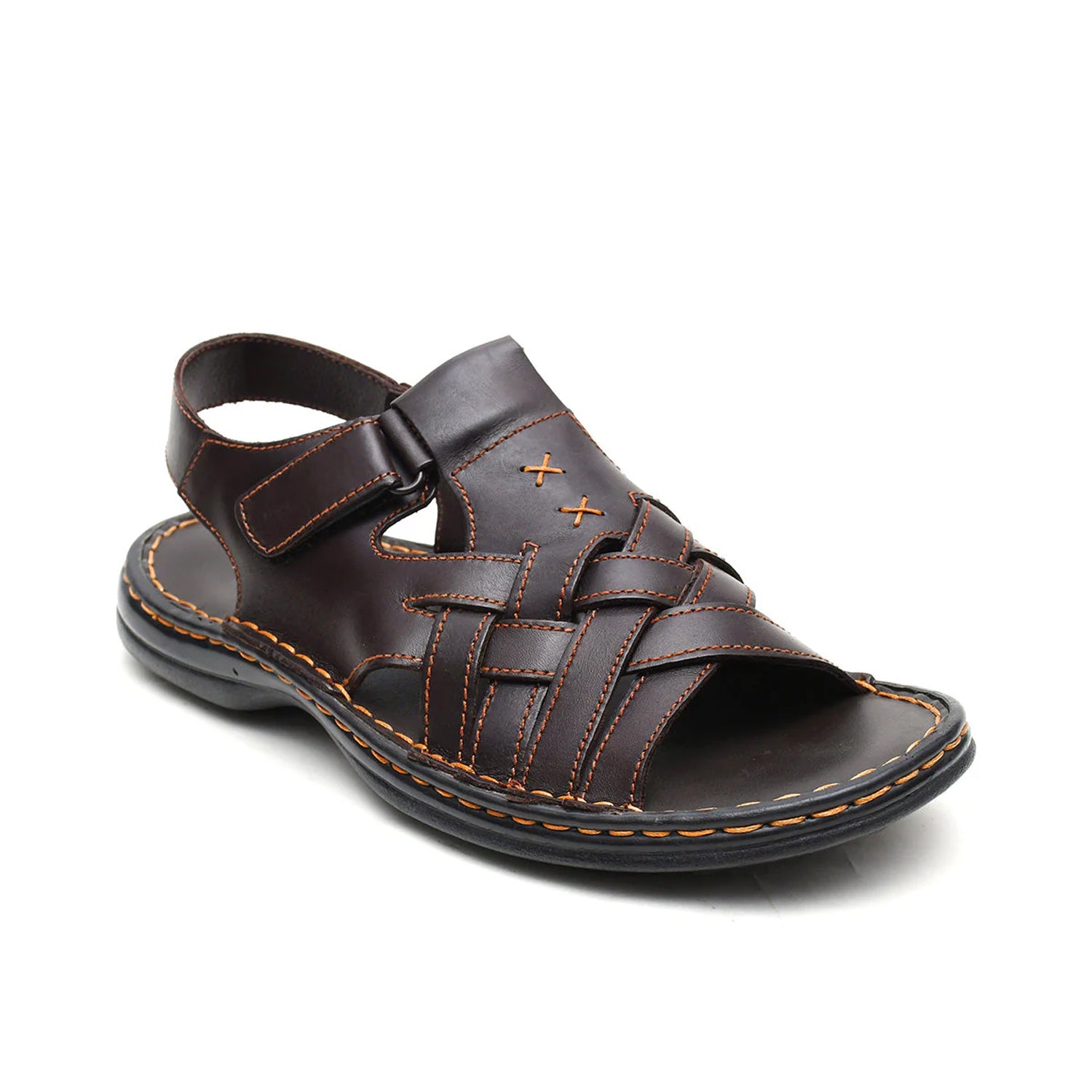 LEATHER SANDAL - 6021 BROWN