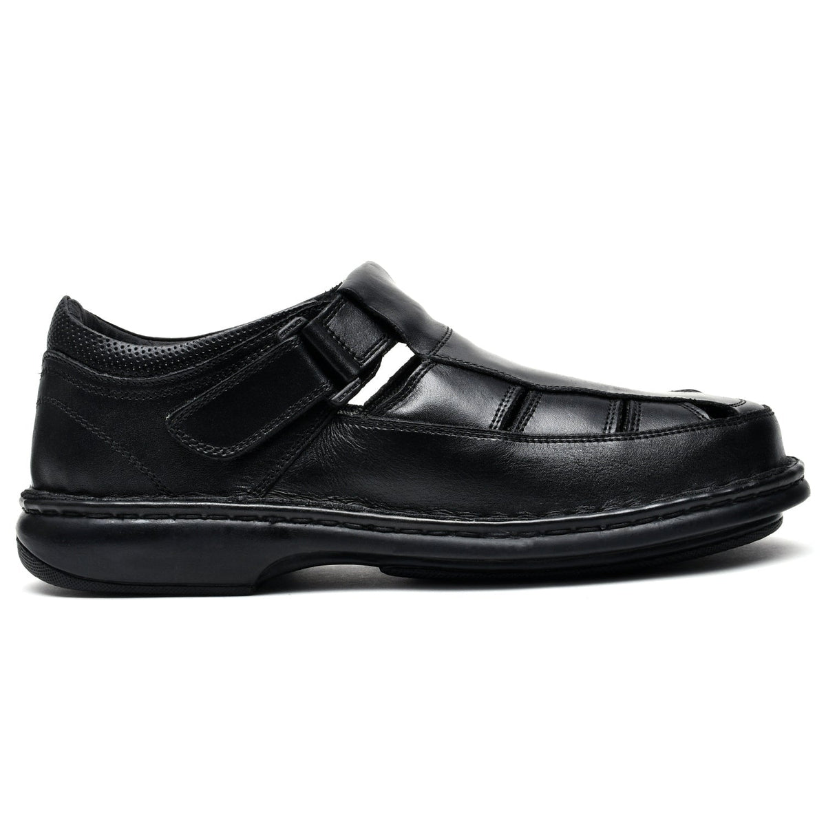 LEATHER SANDAL - 5050 BLACK