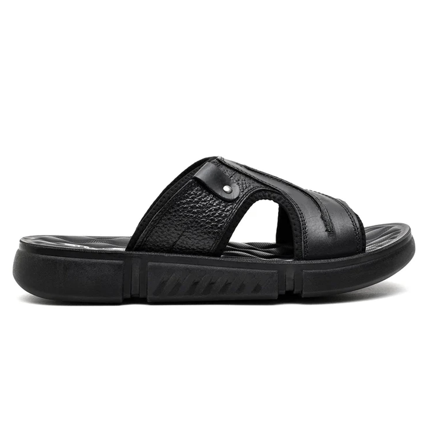 LEATHER SANDAL - SPT-1215 BLACK