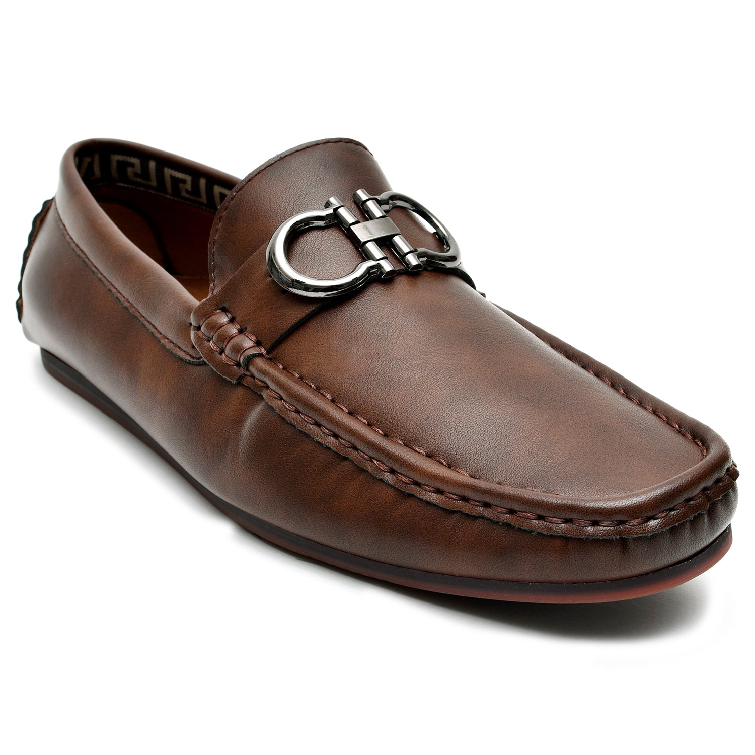 LEATHER SHOES - AB-21821A COFEE