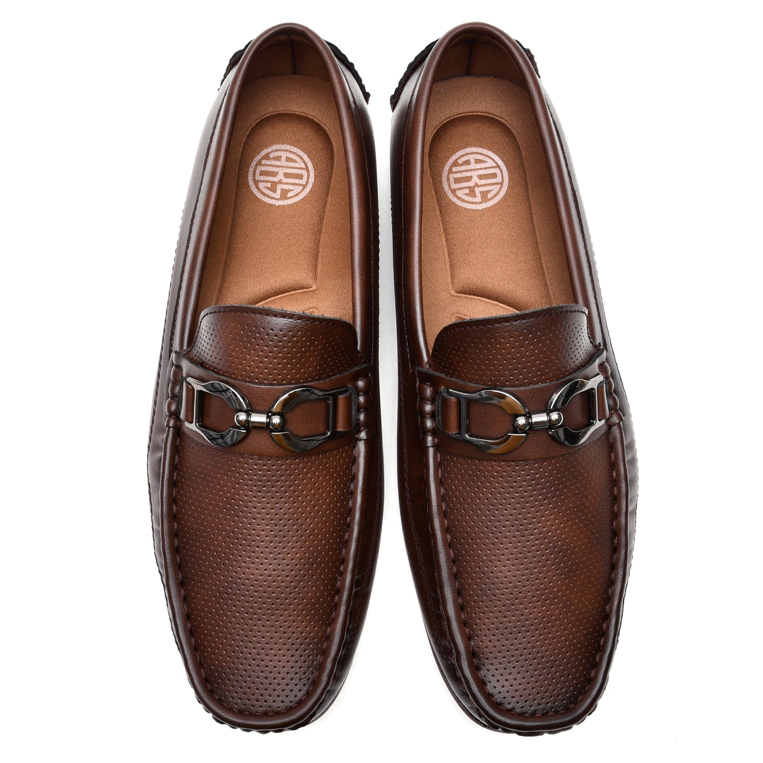 LEATHER SHOES - AB-410-4A COFEE