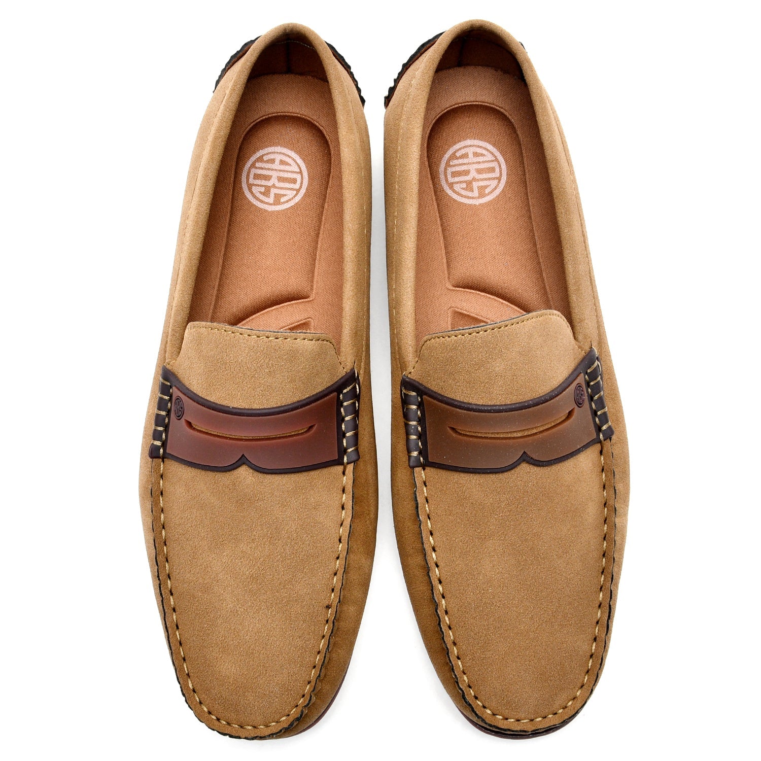 LEATHER SHOES - AB-728-1 CAMEL