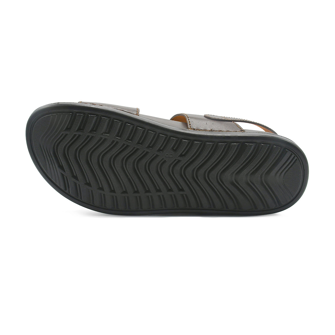 LEATHER SANDAL - AR-104 BROWN