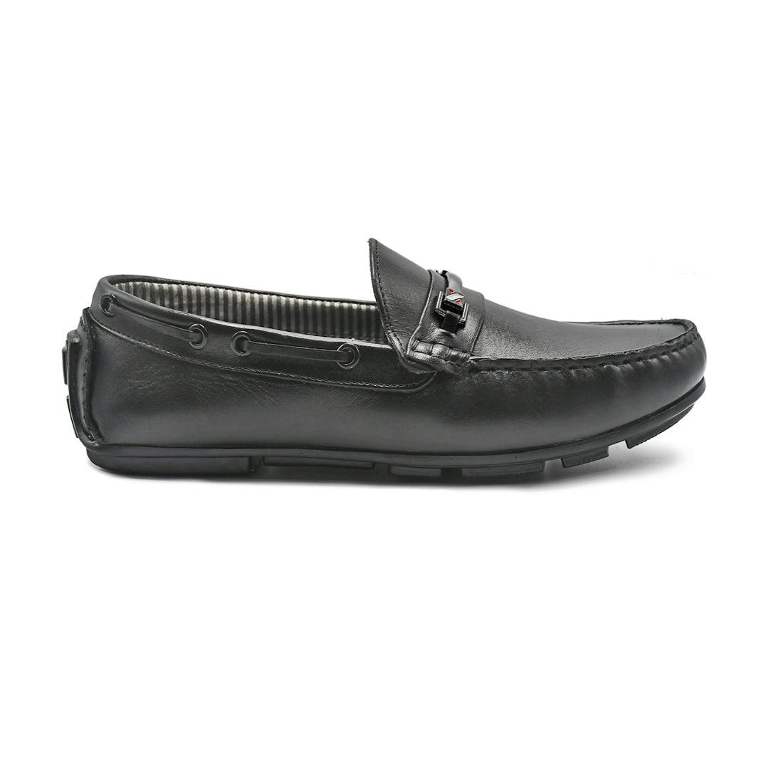 LEATHER SHOES - ND-23C BLACK