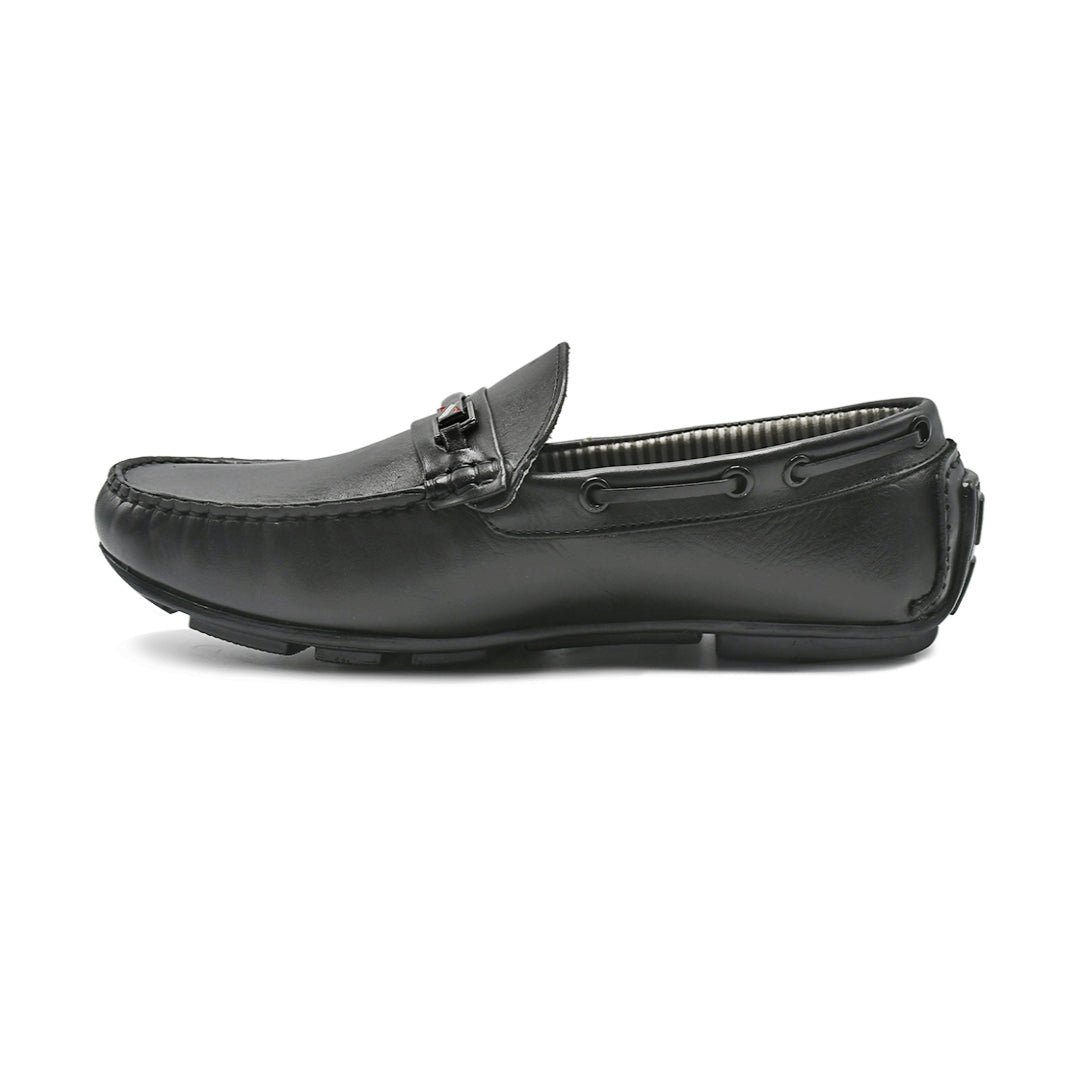LEATHER SHOES - ND-23C BLACK