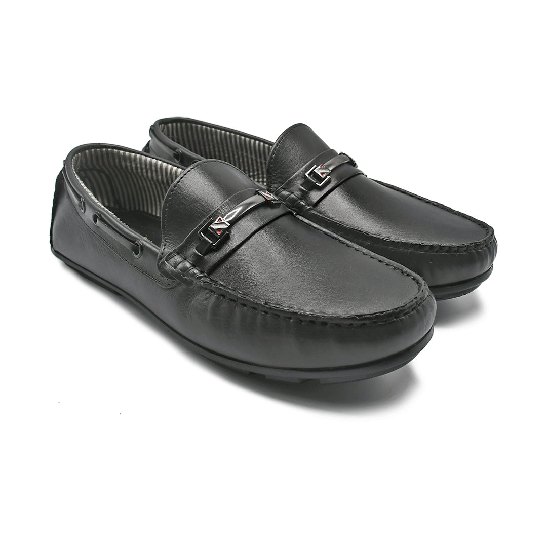 LEATHER SHOES - ND-23C BLACK