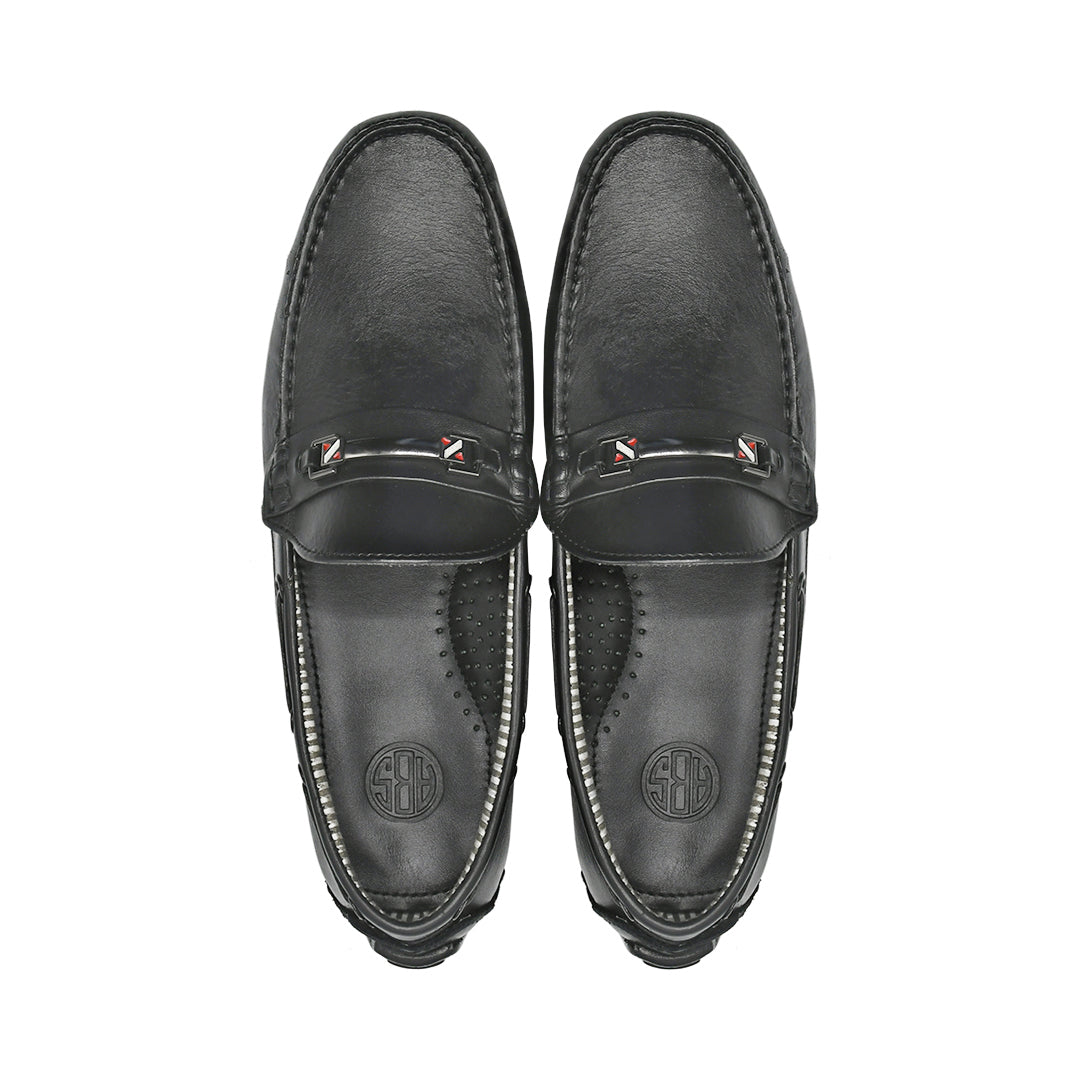 LEATHER SHOES - ND-23C BLACK