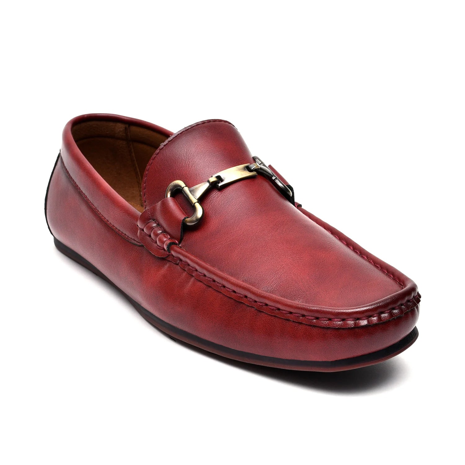 LEATHER SHOES - AB-410-3 MAROON