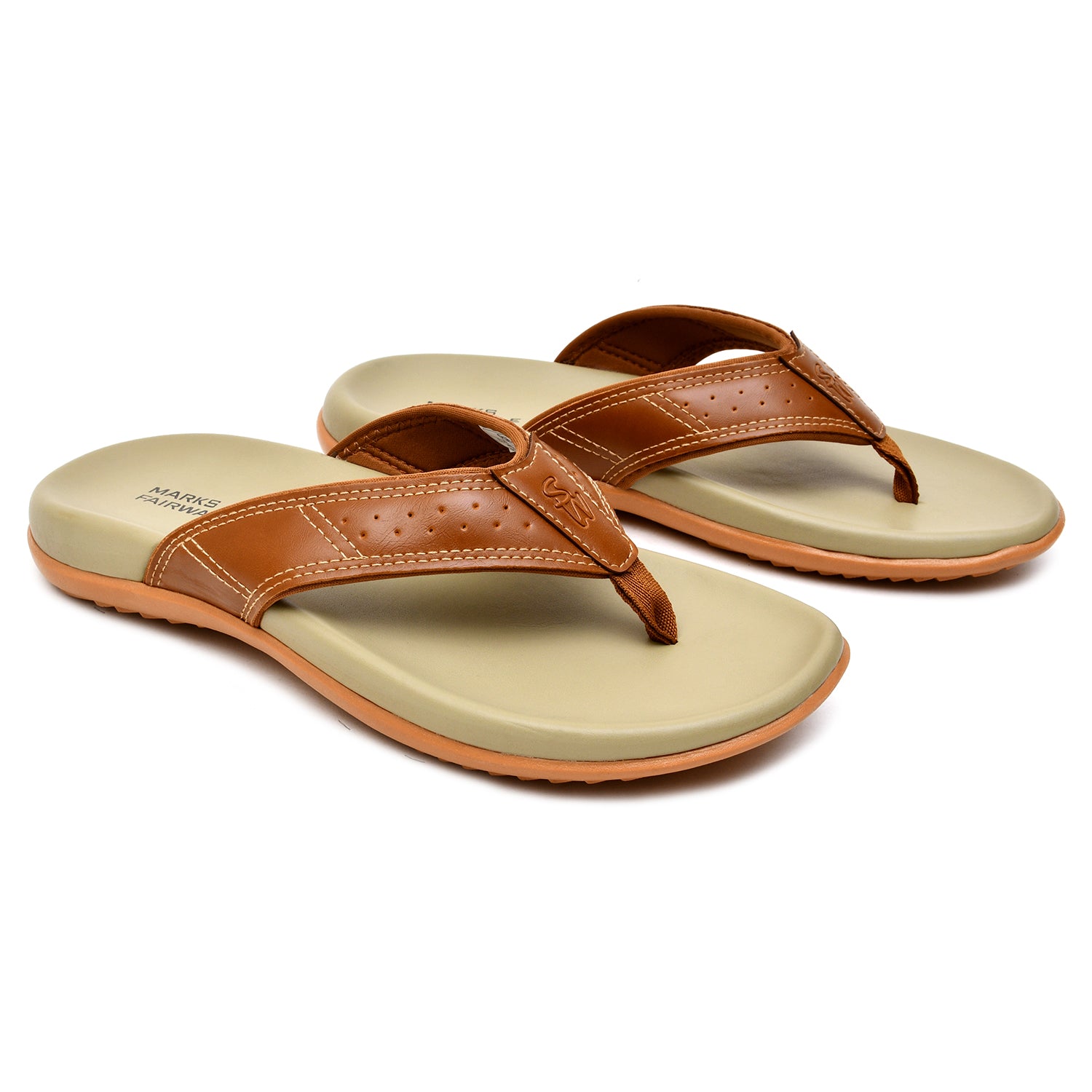 LEATHER SLIPPER - ANG-0036 TAN