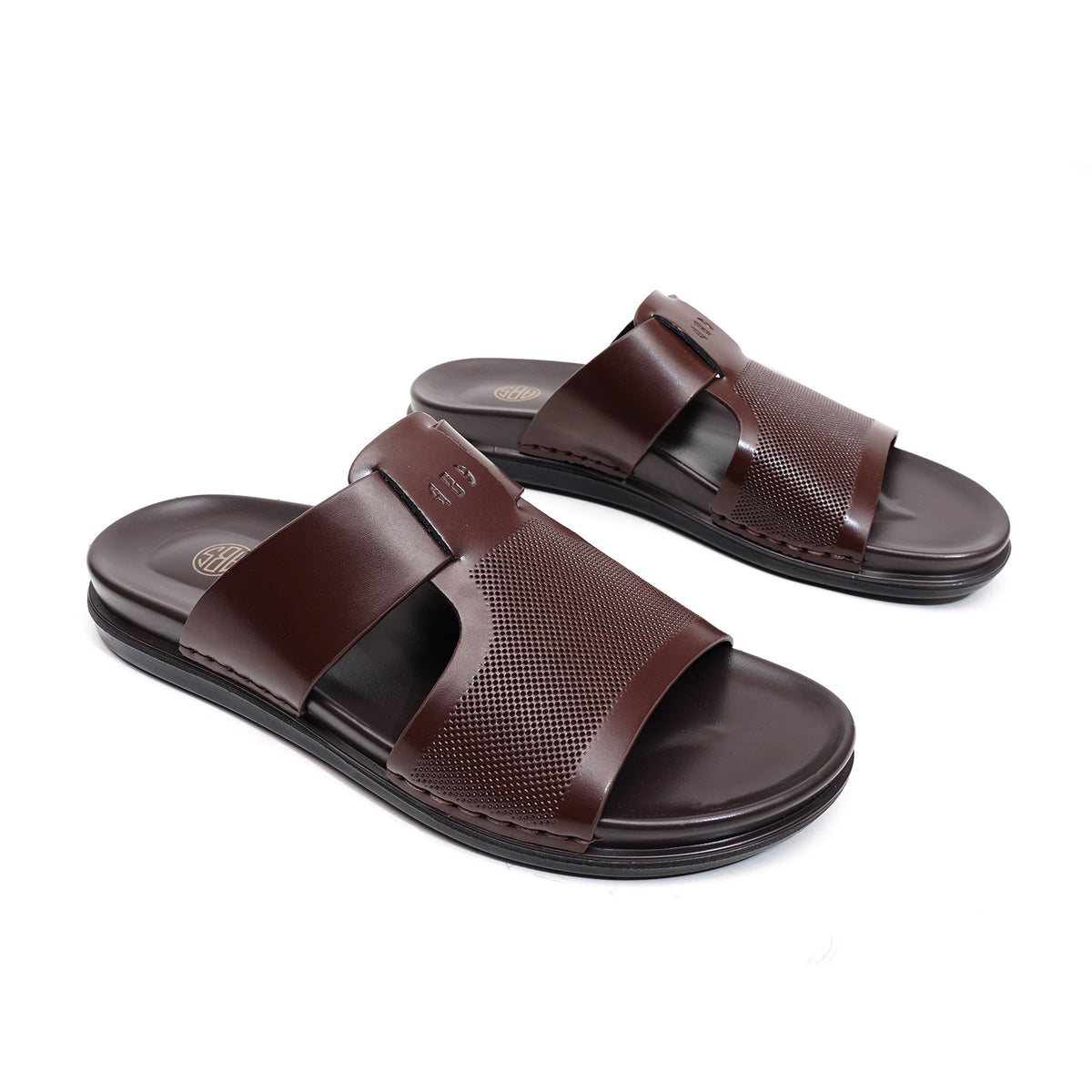 LEATHER SLIPPER - AR-021 BROWN
