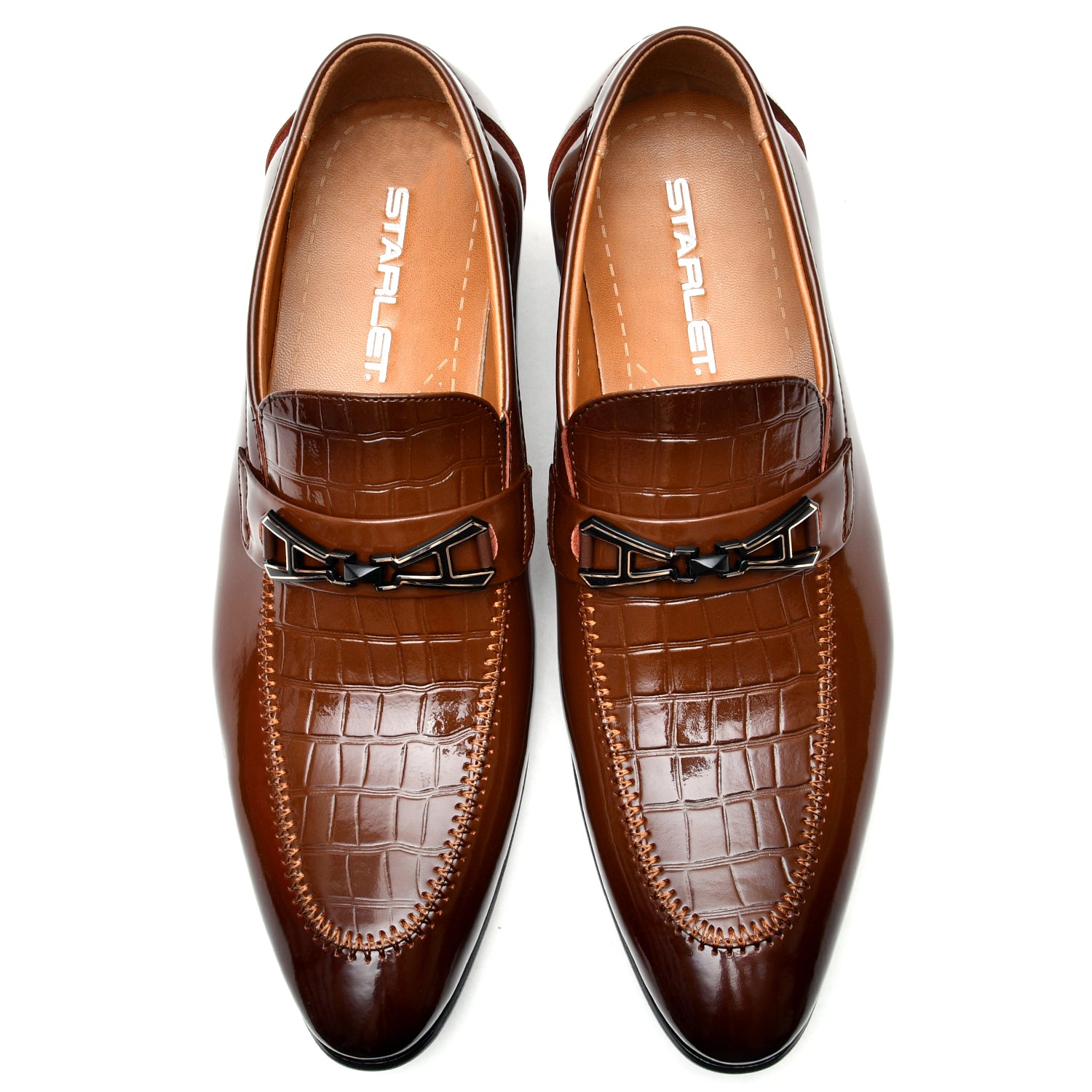LEATHER SHOES - B831-2 KHAKI
