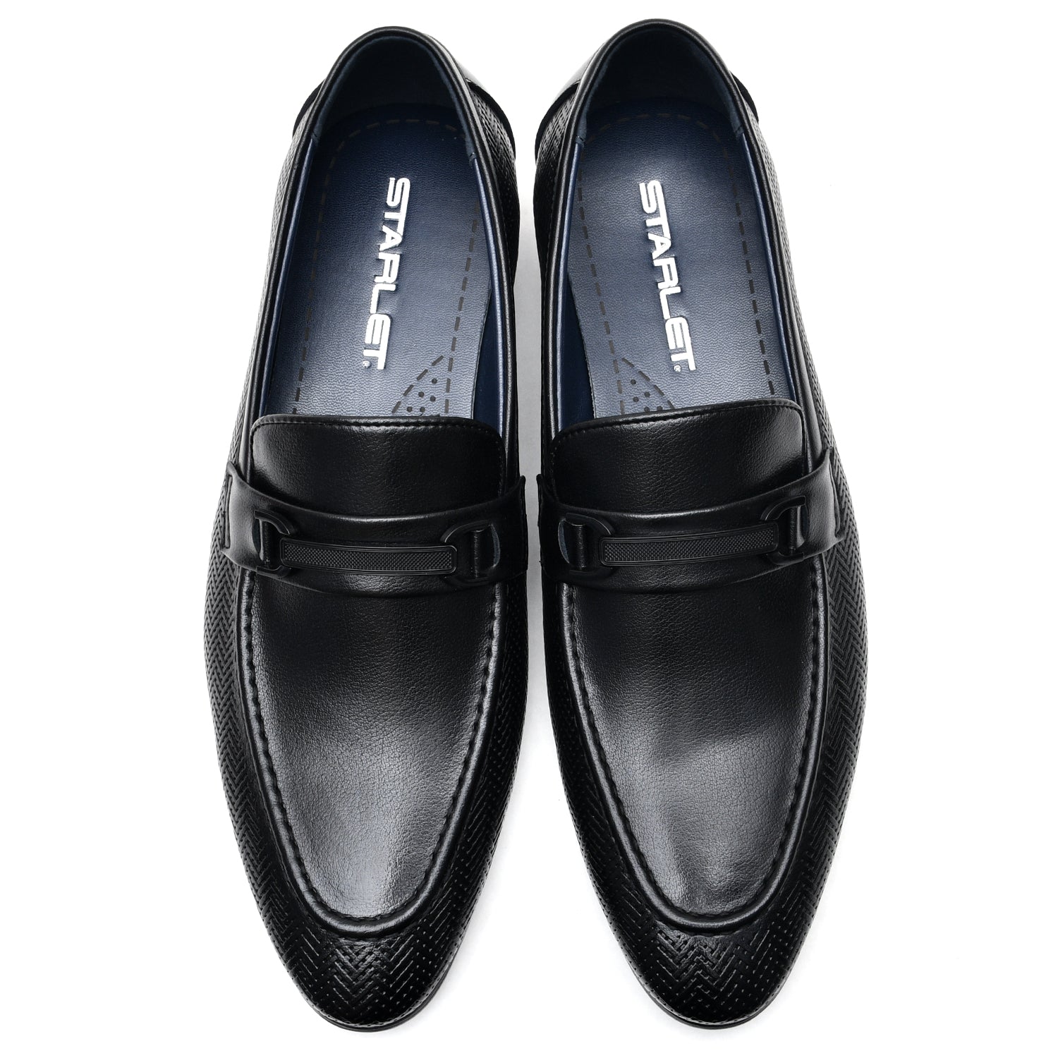 LEATHER SHOES - BK7378-10 BLACK