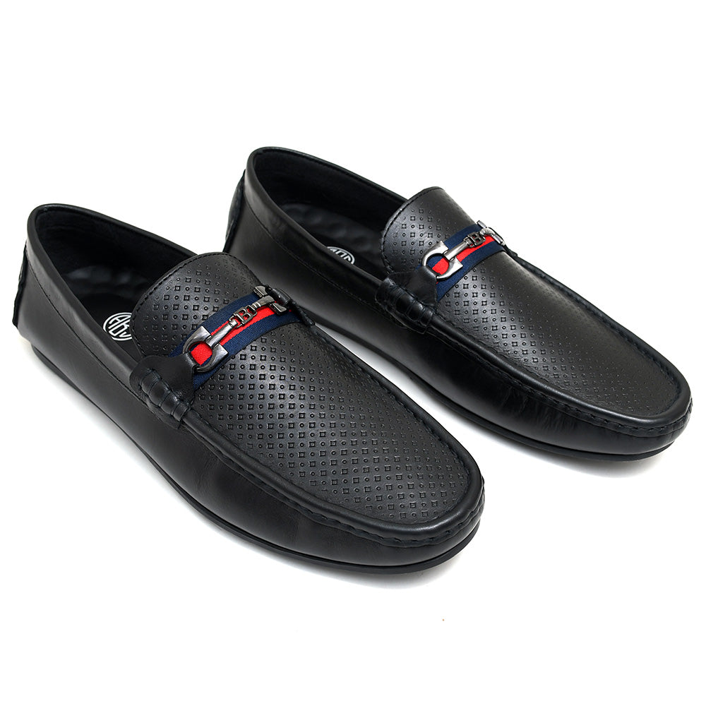 LEATHER SHOES - ROMEO-042 BLK