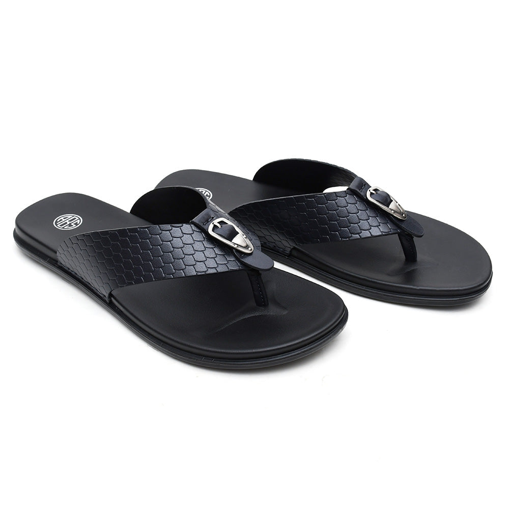 LEATHER SLIPPER - CHM-002 BLUE