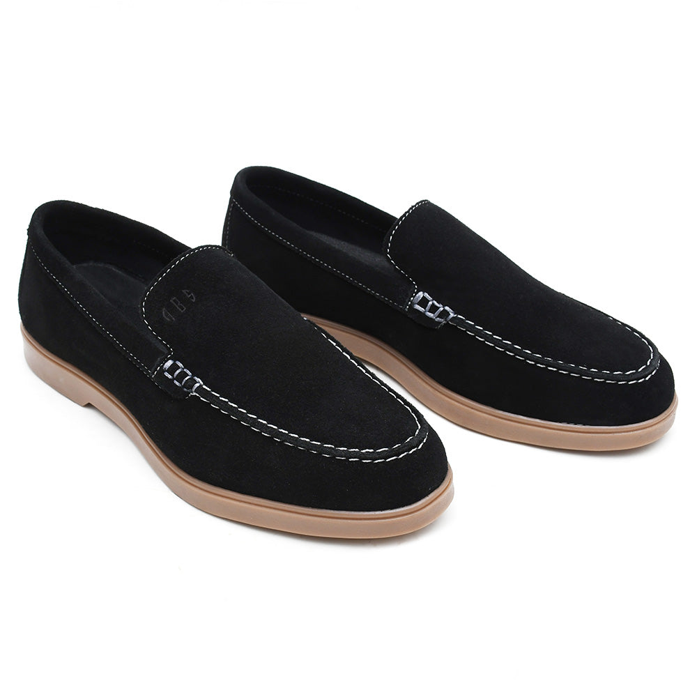 LEATHER SHOES - LBY-003 BLACK