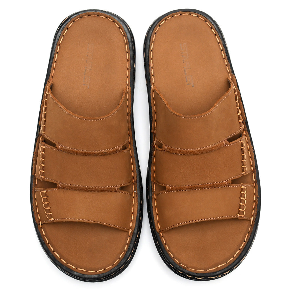 LEATHER SLIPPER - 6042 MUSTARD