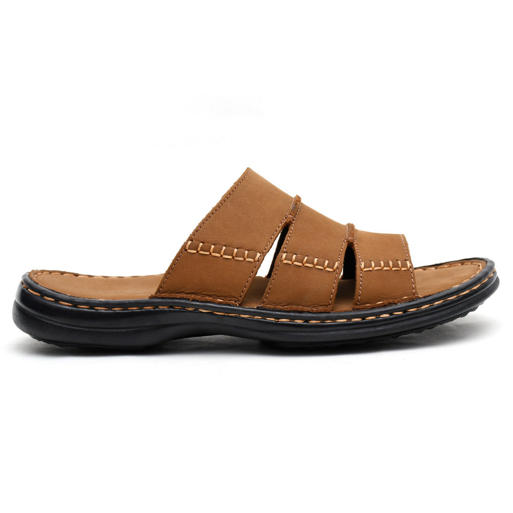 LEATHER SLIPPER - 6042 MUSTARD