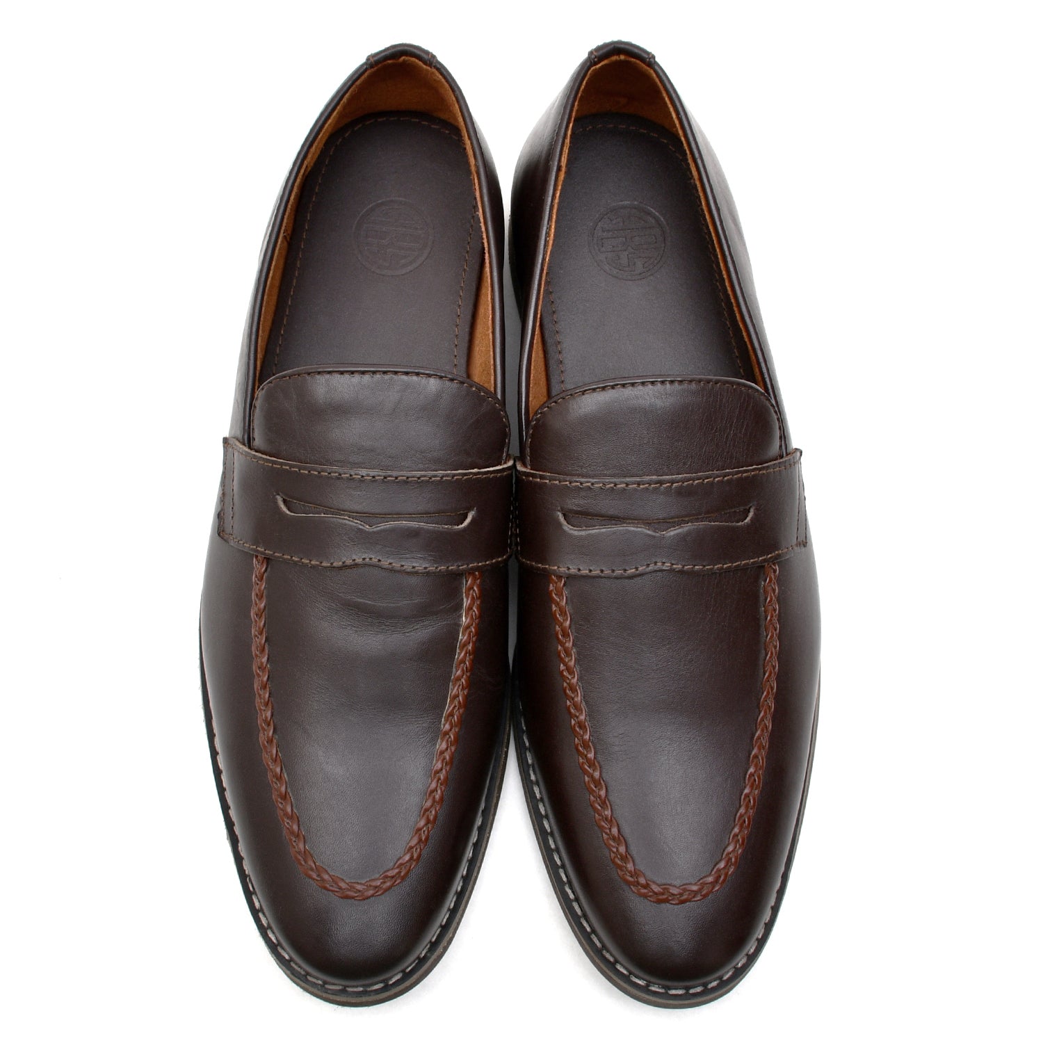 LEATHER SHOES - GR-24 BROWN