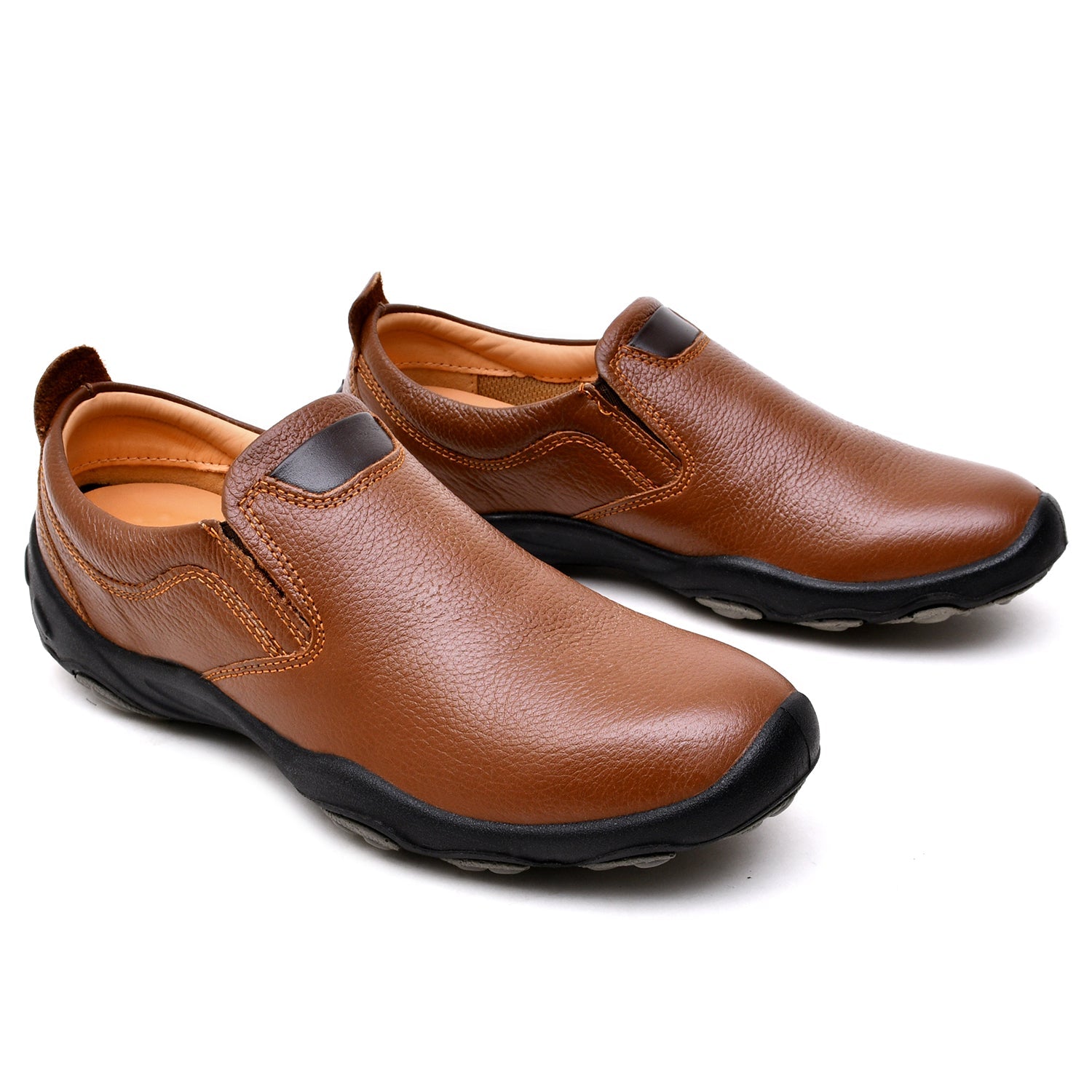 LEATHER SHOES - SANTIAGO-002 TAN