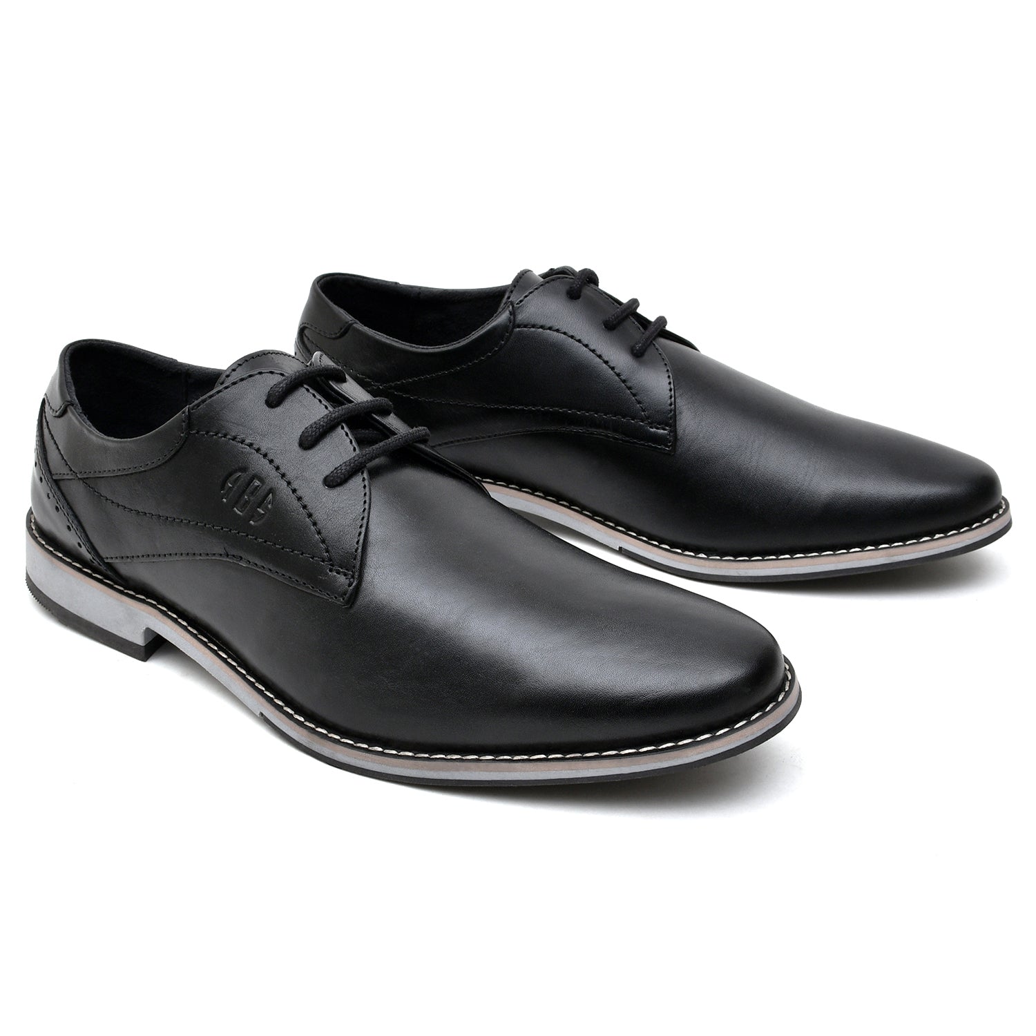 LEATHER SHOES - GR-13 BLACK