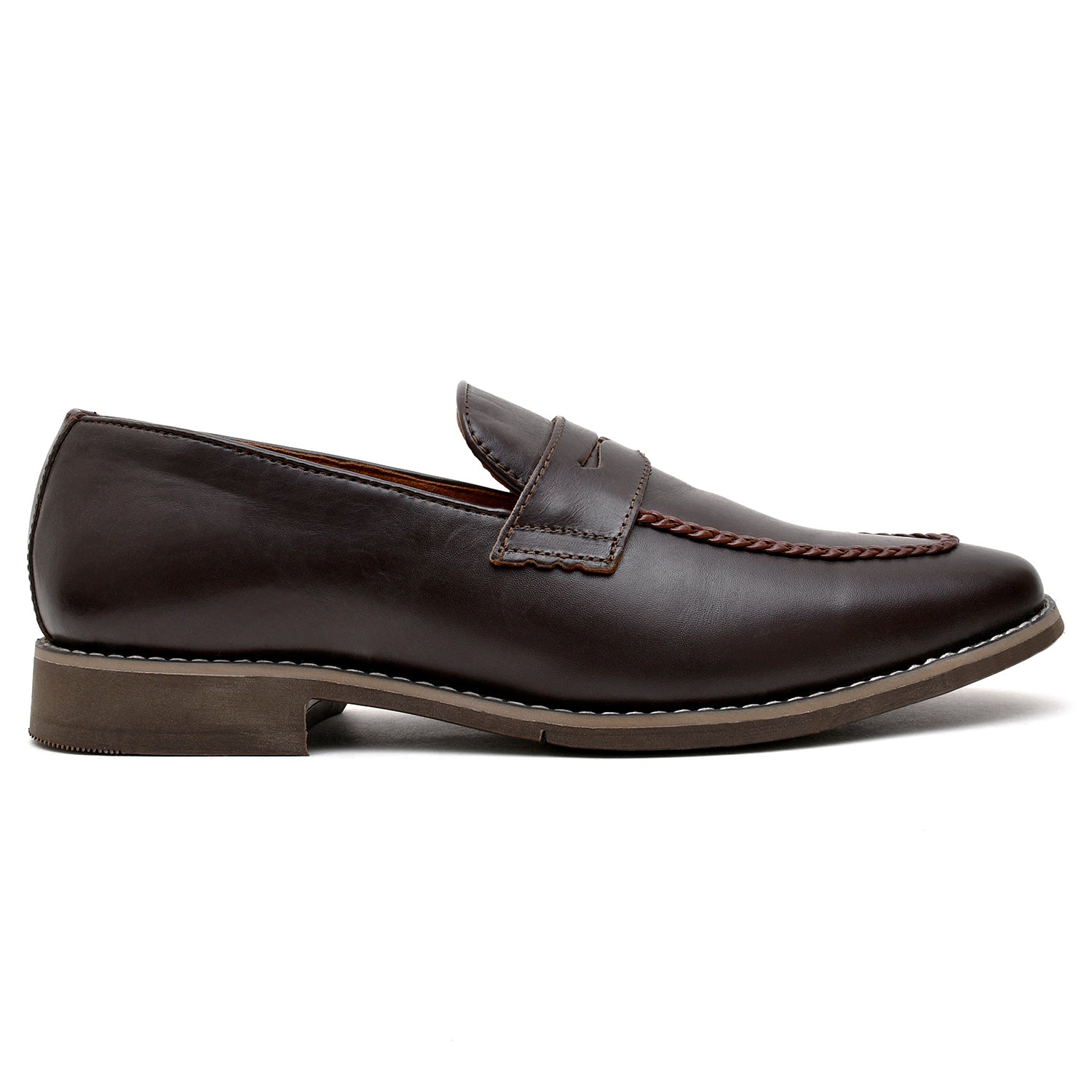 LEATHER SHOES - GR-24 BROWN
