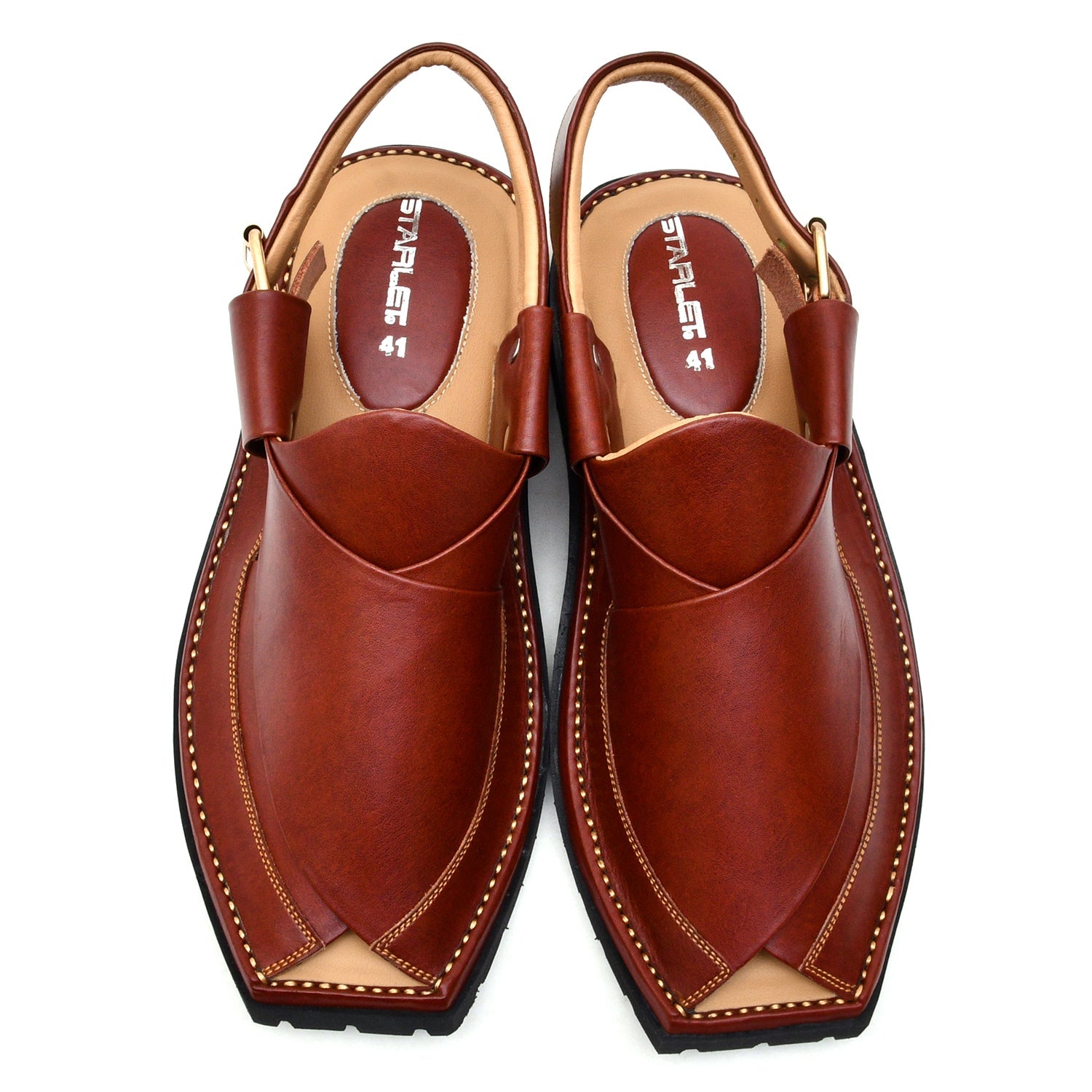 LEATHER PESHAWARI CHAPPAL - LCM-0004 MAROON