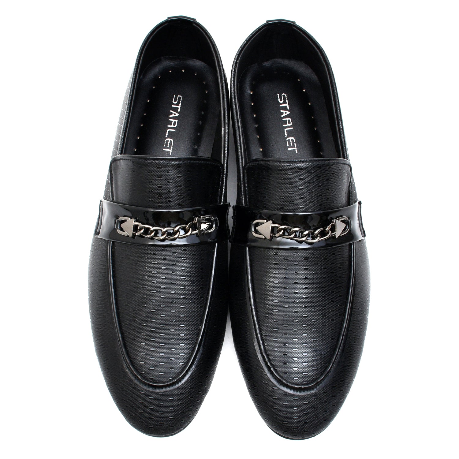 LEATHER SHOES - FC-1-2-8026 BLACK