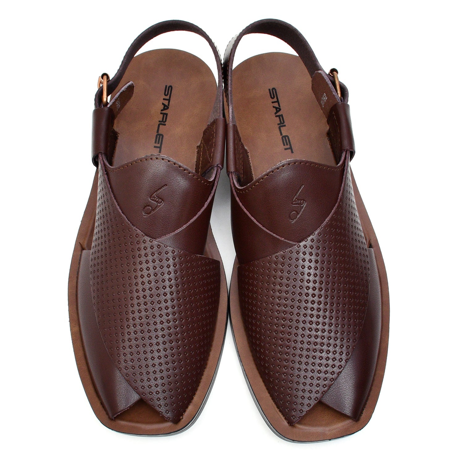 LEATHER PESHAWARI CHAPPAL - PS-1515 BROWN