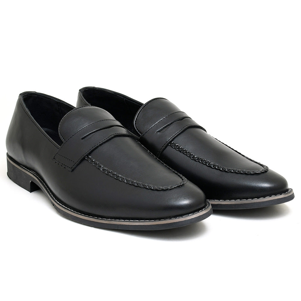 LEATHER SHOES - GARNIZO-024 BLACK